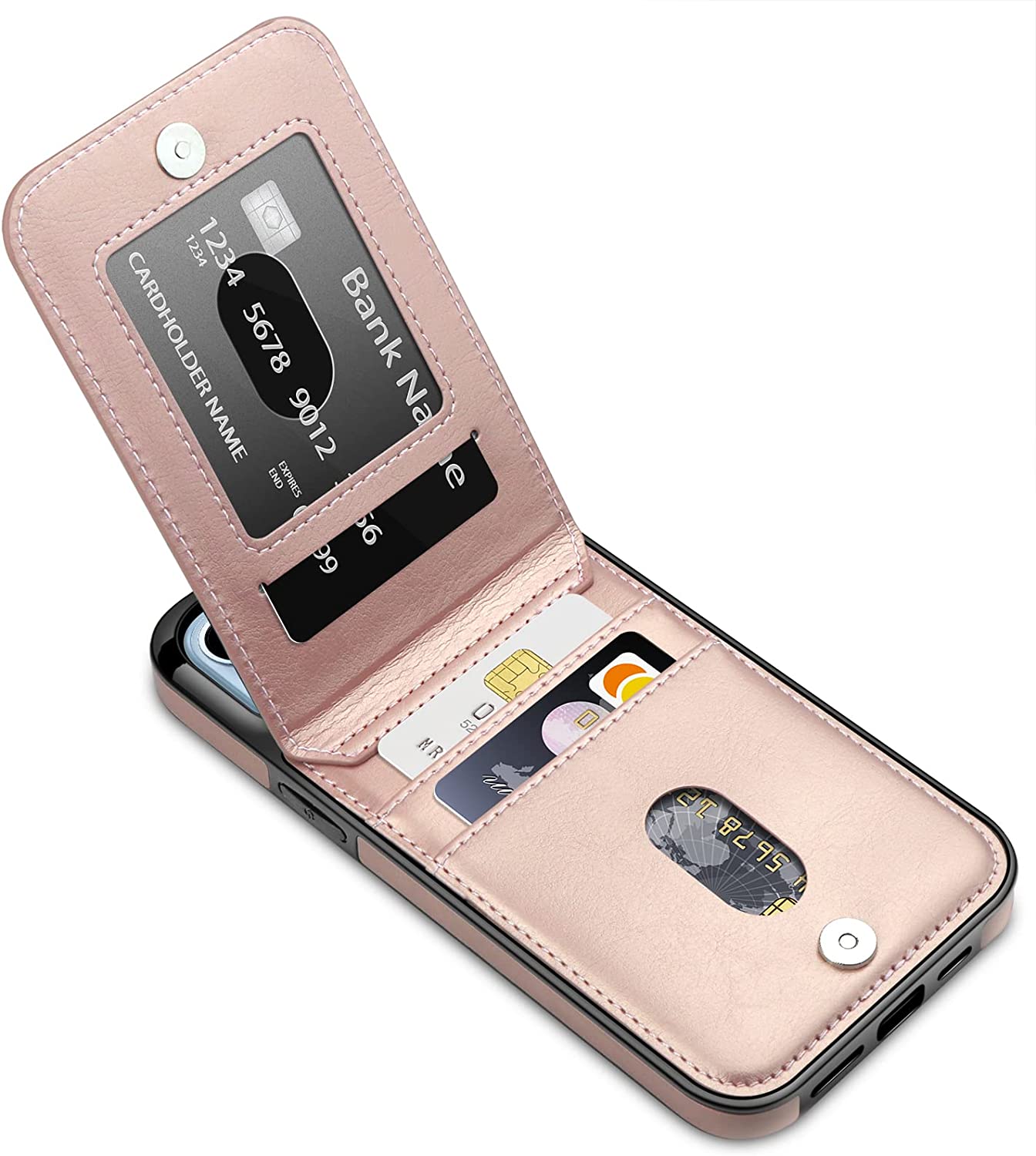 Premium iPhone 14 Pro Max Leather Case - Dual Layer Protection, Shockproof & Scratch Resistant Cover (Black) - Perfect for Work, Travel & Everyday Use