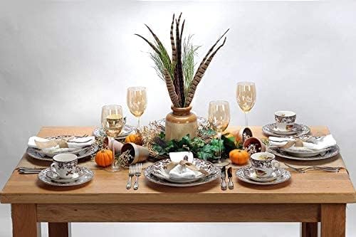 Spode Woodland 11 Oz Porcelain Sauce Boat with Stand - Duck Motif, Microwave & Dishwasher Safe - Perfect for Serving Gravy, Sauces & Dressings - Ideal for Thanksgiving Dinner, Holiday Entertaining & Special Occasions