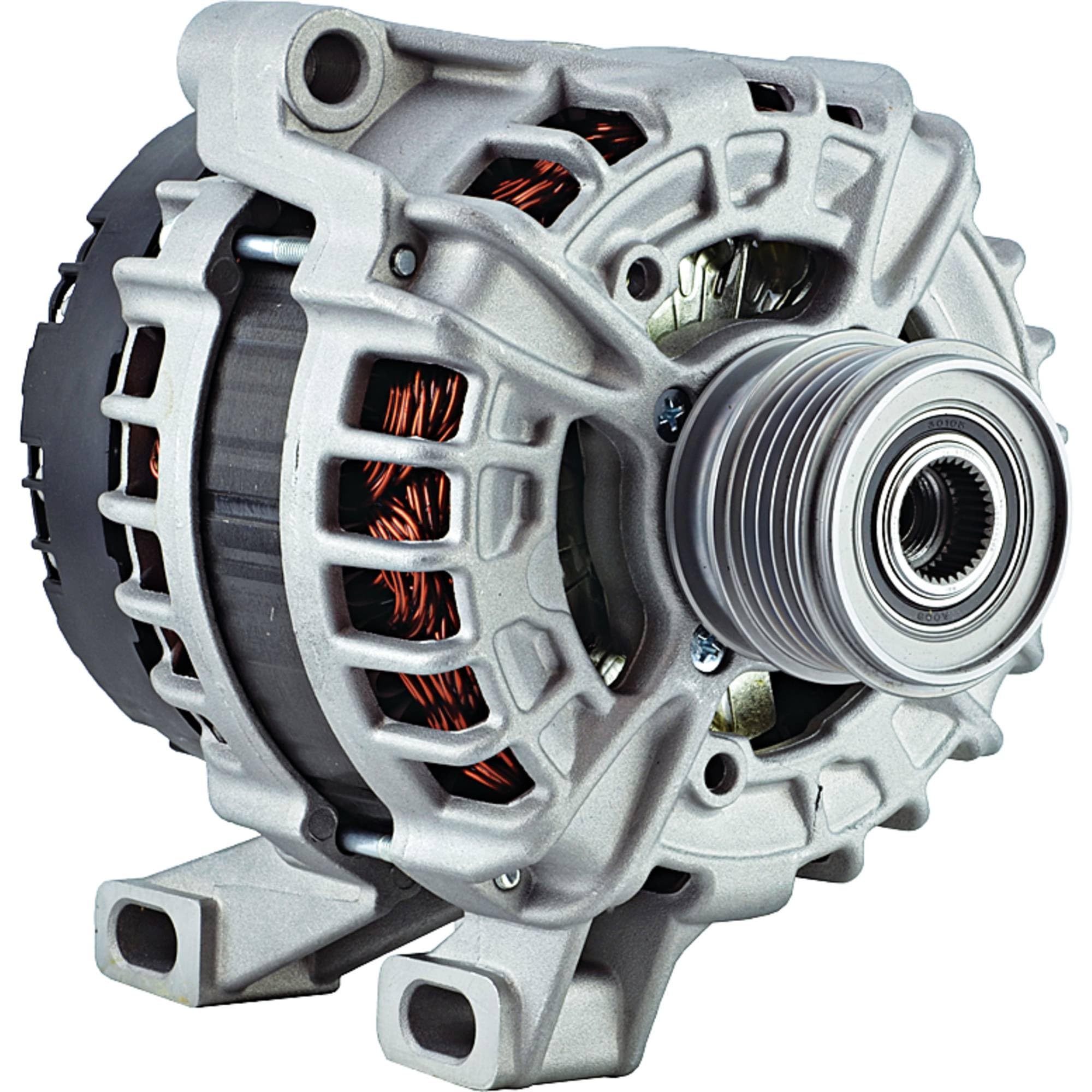 Total Power Parts 400-24260 Alternator Replacement for Volvo S60 2012-2016 | 180 Amp, 12V Internal Fan Type with Clutch Pulley & Regulator | CW Rotation | Perfect for Engine Performance & Electrical System Repair