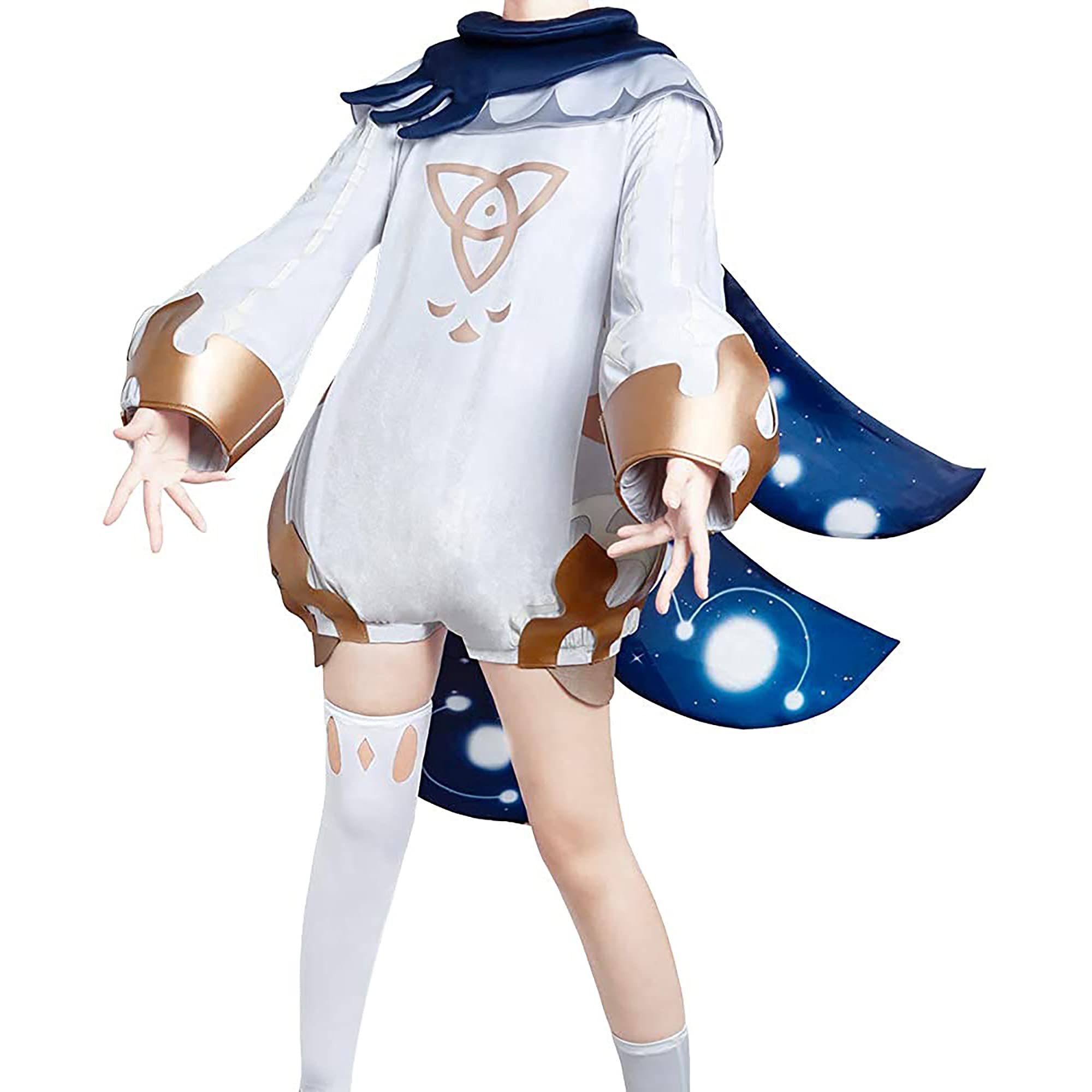 Genshin Impact Paimon Cosplay Costume Full Set - Anime Halloween Costume for Women | Perfect for Conventions, Cosplay Events & Halloween Parties