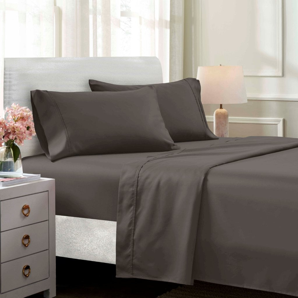 Premium 1400-1500 Thread Count Cotton Blend Deep Pocket Bed Sheet Set - Ultra Soft & Breathable for a Comfortable Sleep - Perfect for Master Bedroom, Guest Room & Dorm
