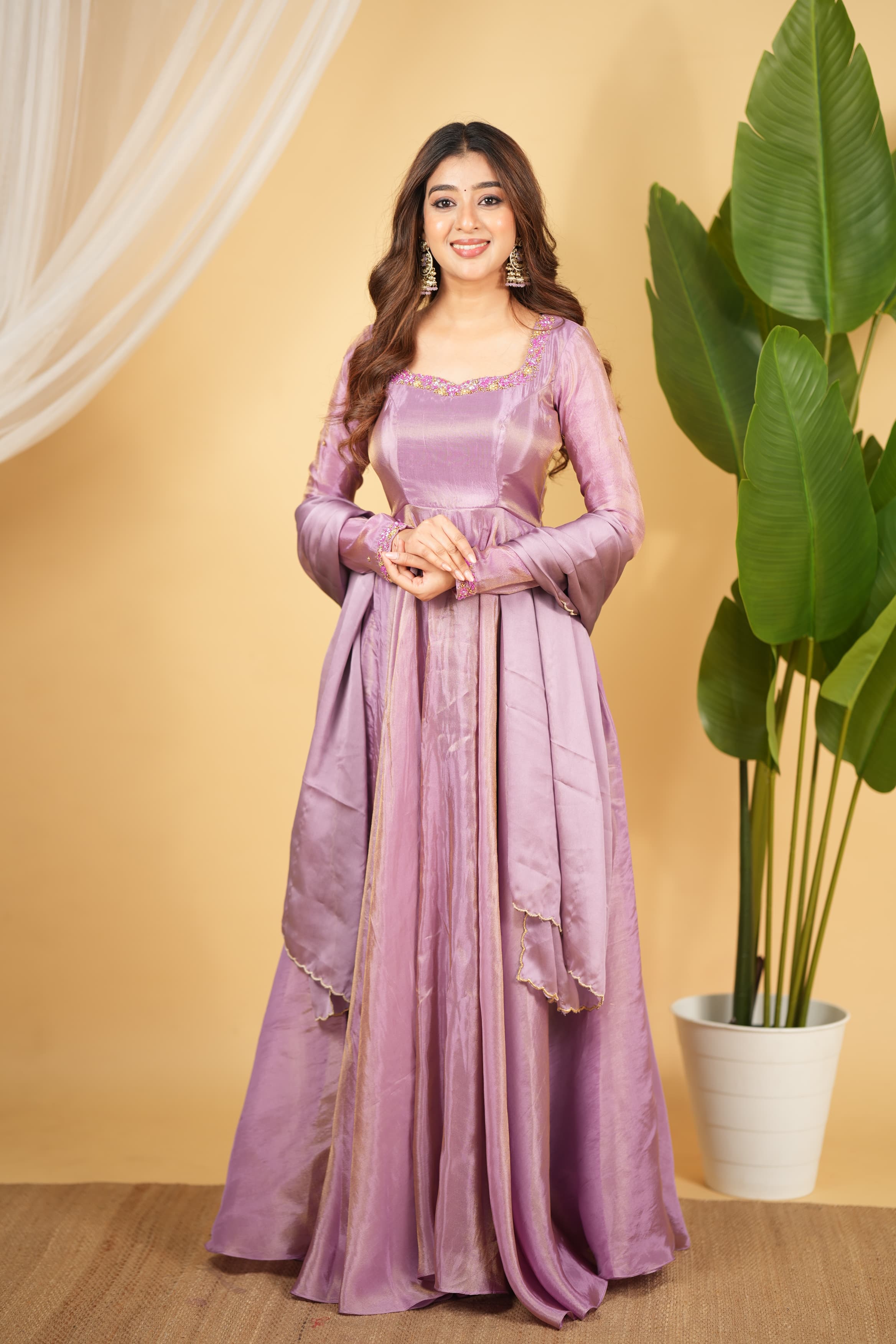 DD718 Lillia Premium Designer Anarkali Dress - Elegant Pakistani/Indian Party Wear for Weddings, Festivals & Special Occasions