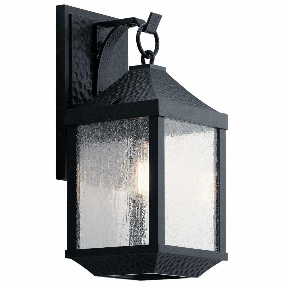 17.75 Inch Rustic Outdoor Wall Lantern - Lodge & Country Style Medium Size (7.5