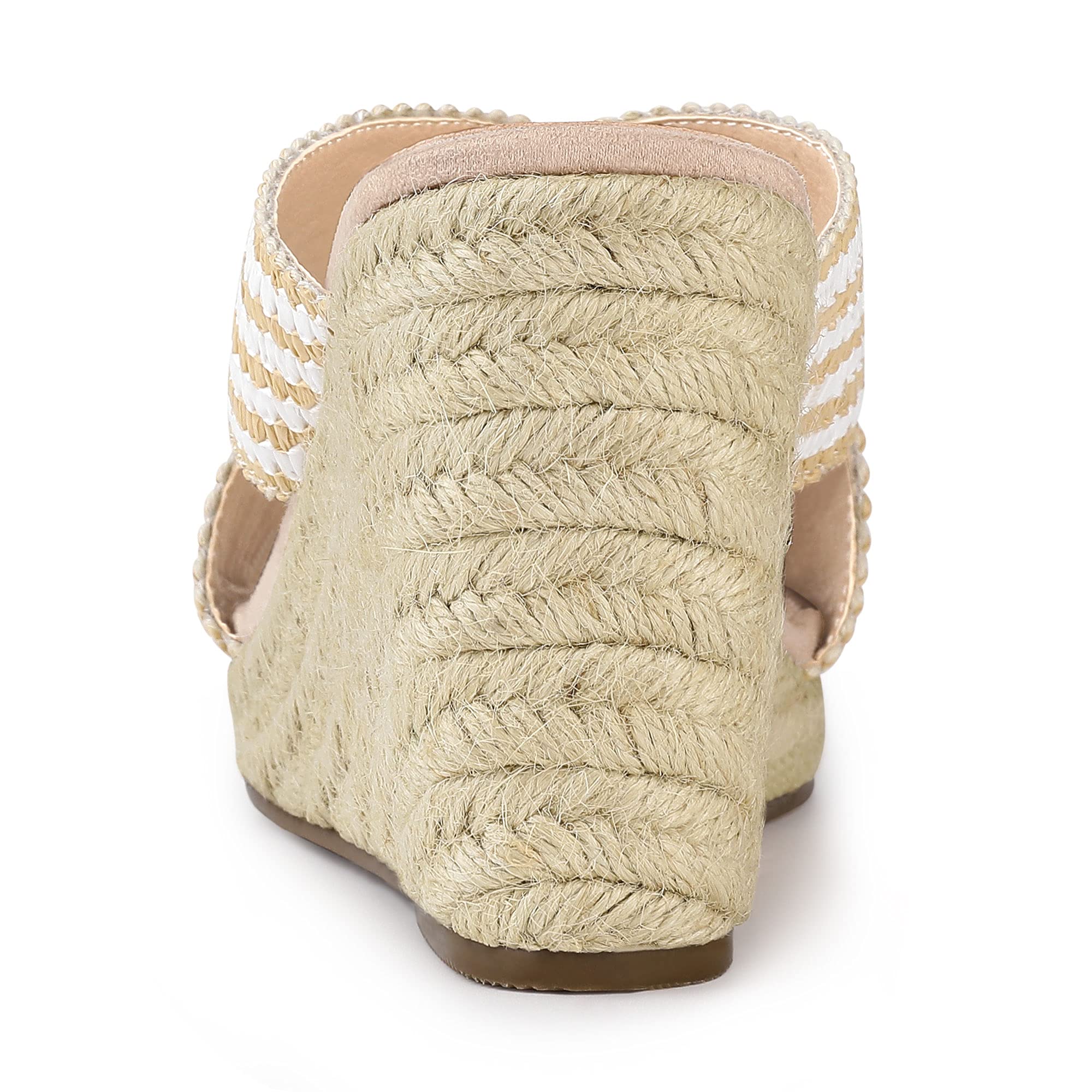 Allegra K Women's Espadrilles Wedge Sandals - Comfortable Slide Wedges for Summer | Beach, Vacation & Casual Outfits