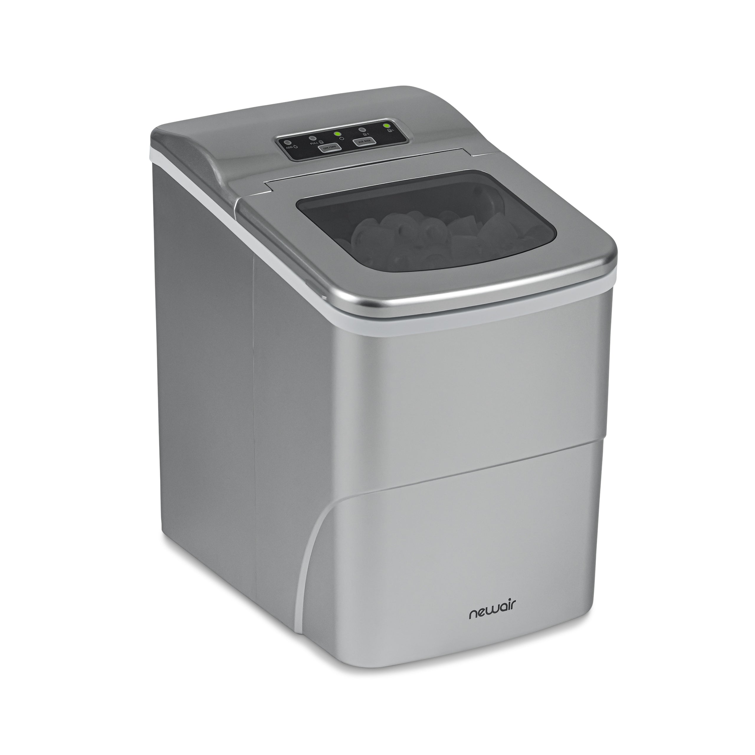 Newair® Countertop Ice Maker - 26 lbs/Day, Bullet Ice Machine, Matte Black Finish for Home, Office, or Outdoor Use