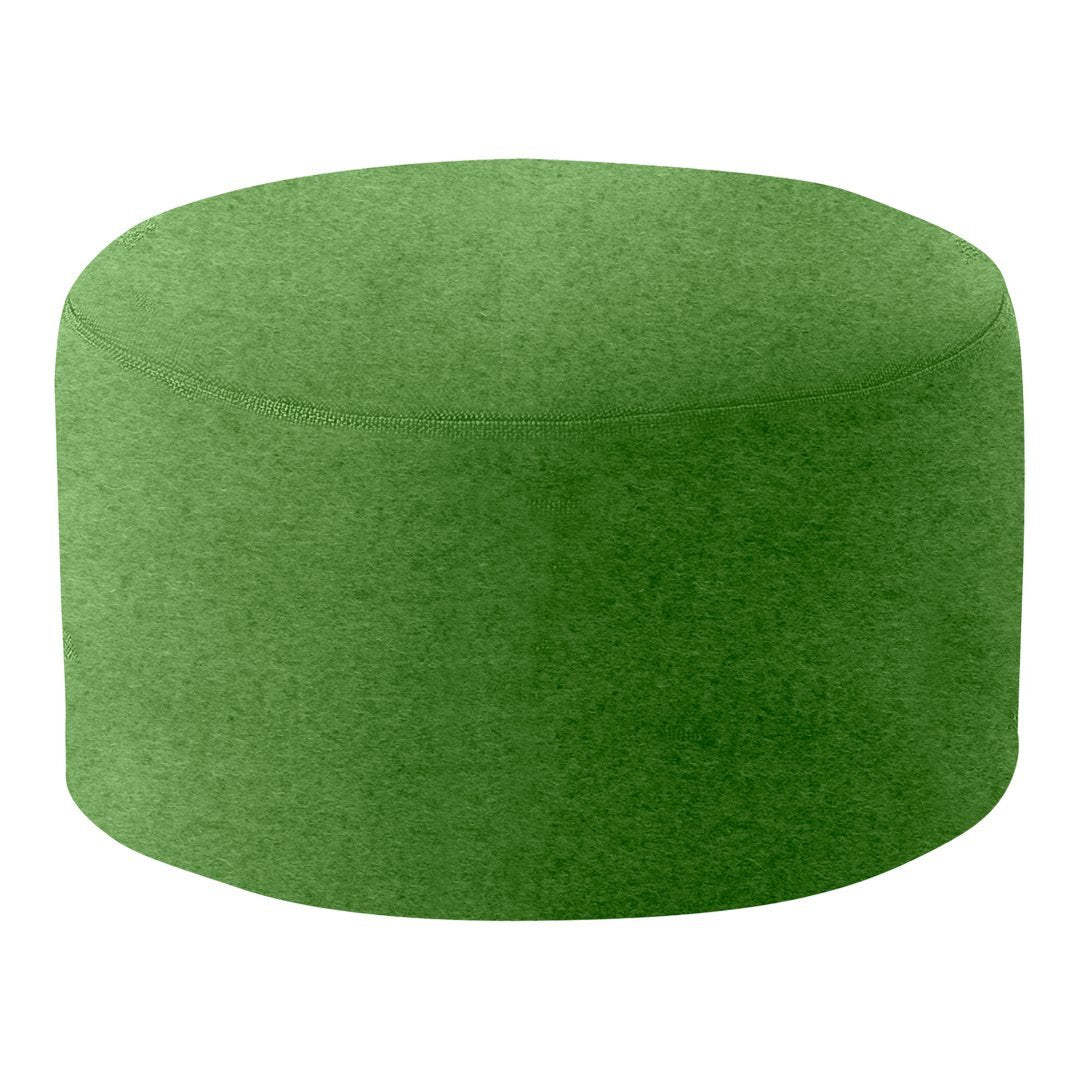 Softline Drum Pouf Ottoman - Round Footstool with Soft Fabric, Perfect for Living Room, Bedroom, or Nursery - Versatile Seating & Footrest for Home Decor