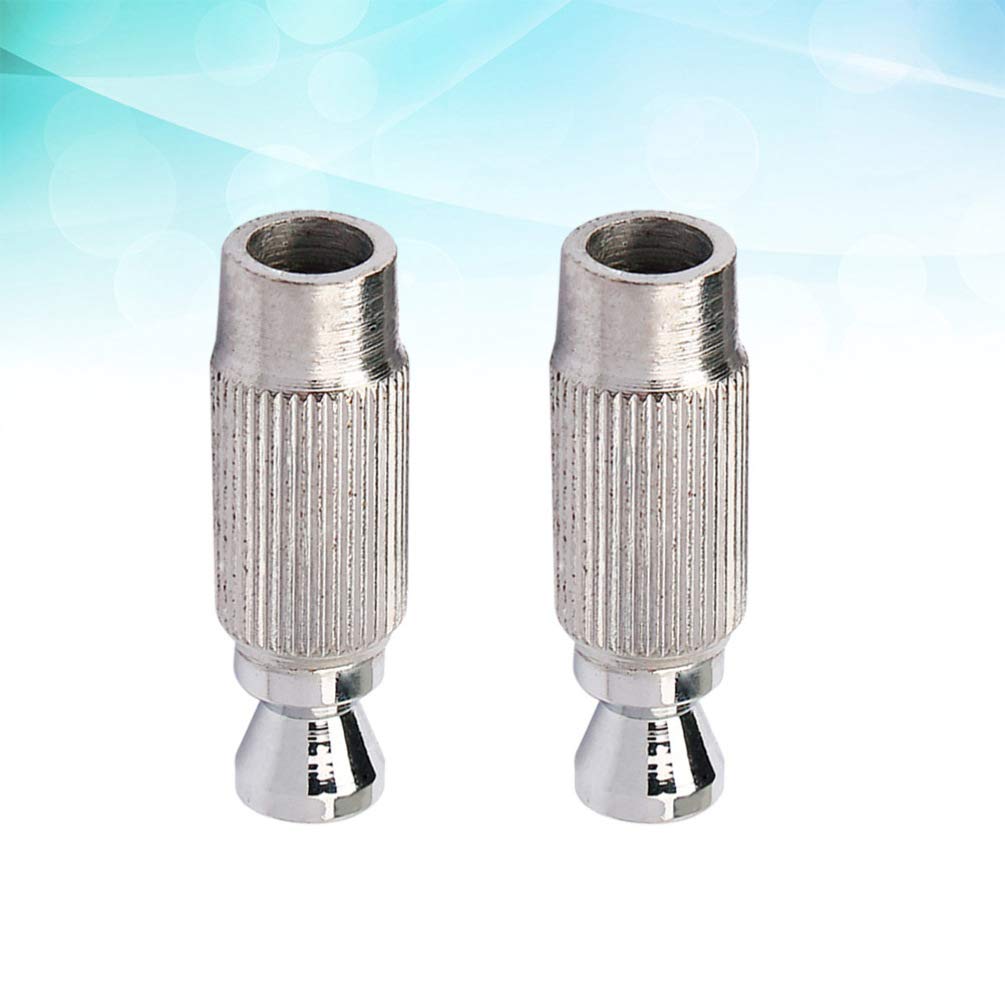 Happyyami Electric Guitar Bridge Saddle Replacement - Double System Locking Bridge Studs (Silver, GAQ51) | Perfect for Guitar Repair & Maintenance, DIY Upgrades for Better Tone & Stability
