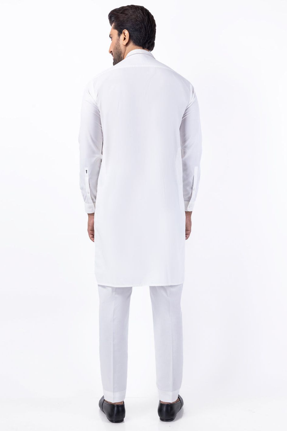 Stylish Blended White Kurta Trouser Set for Men - Comfortable Cotton Mix Ethnic Wear - Perfect for Festivals, Weddings & Casual Outings