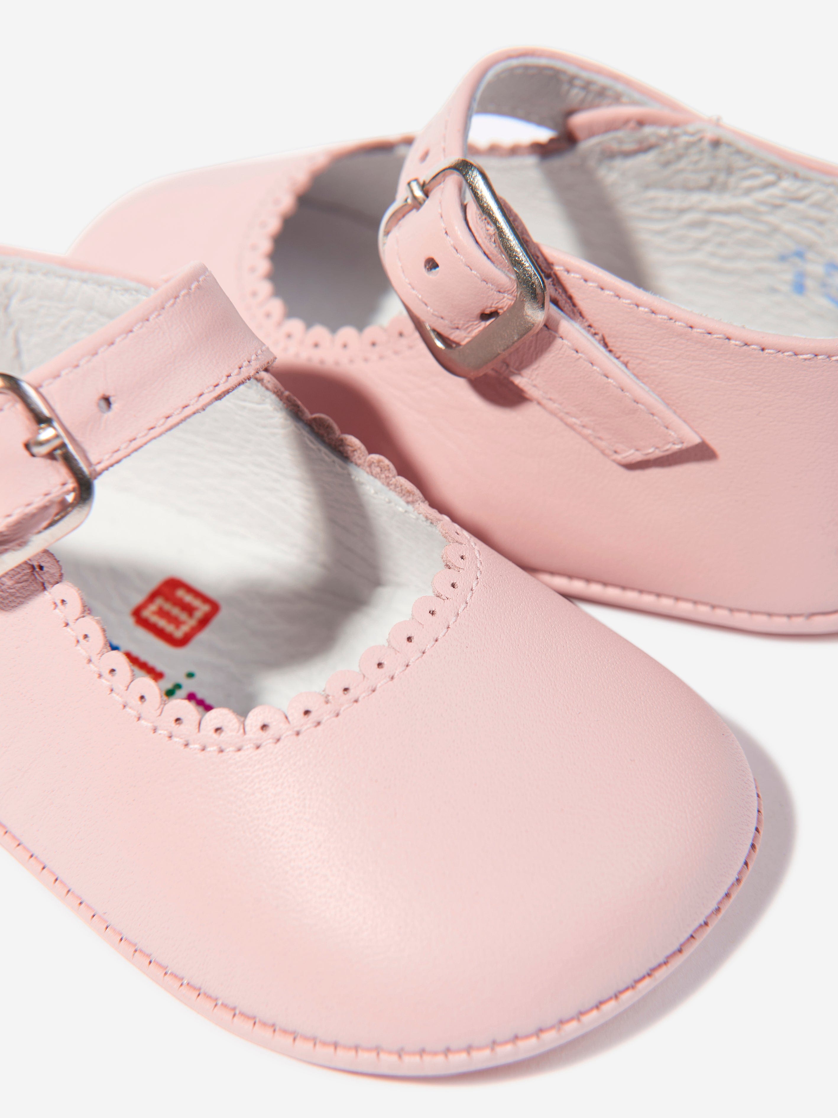 Pink Leather Mary Jane Shoes for Baby Girls - Comfortable & Stylish First Walking Shoes for Toddlers, Infants & Newborns - Perfect for Special Occasions, Parties & Everyday Wear