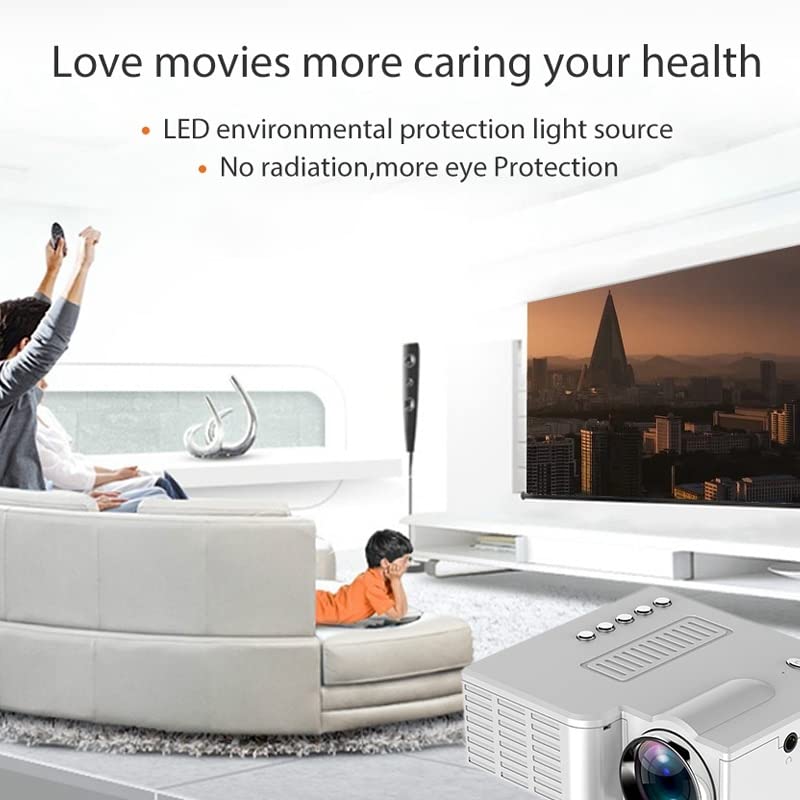 SVOR Mini Portable Projector - 1080P HD LED Home Theater Projector for Movies, Gaming & Outdoor Camping | Compatible with Smartphone, Laptop & TV | Kids-Friendly Design for Bedroom & Classroom