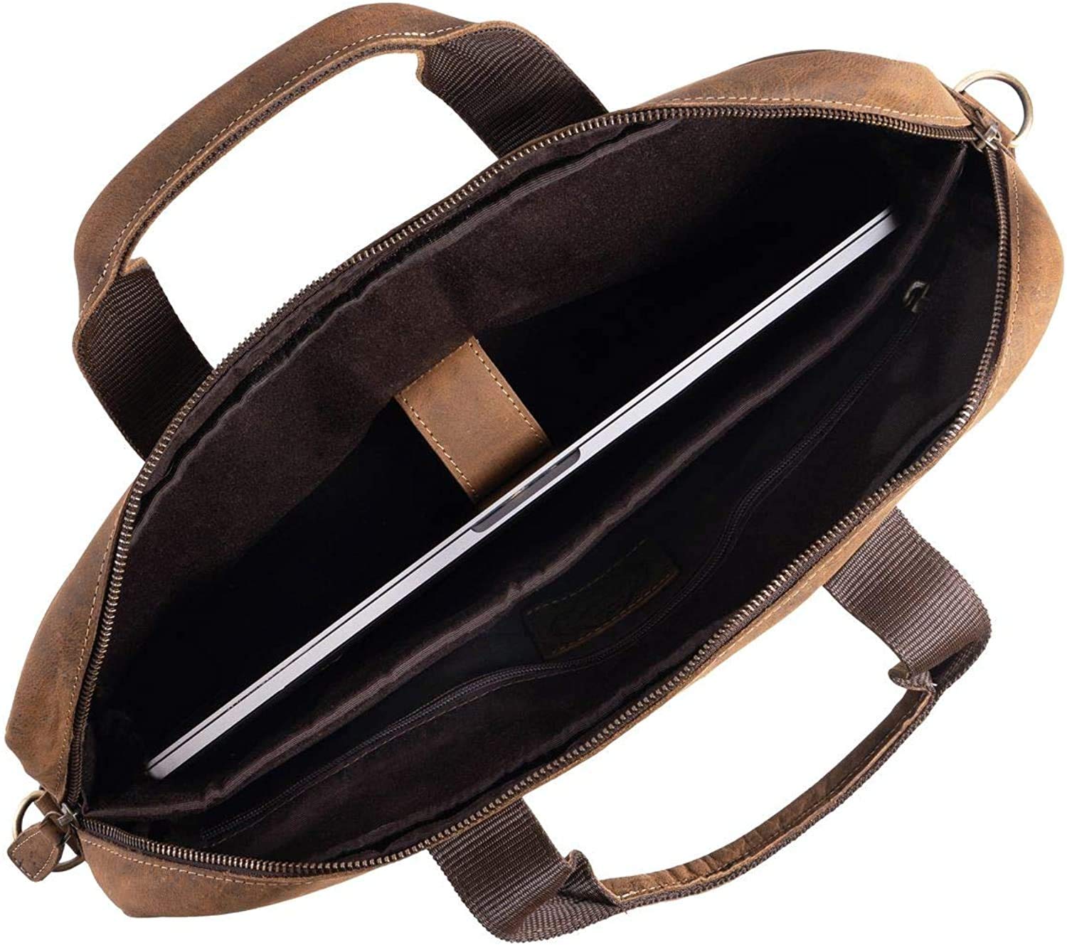 Handmade Leather Journal with Lined Paper & 18 Inch Laptop Messenger Bag - Premium Leather Briefcase Combo for Men & Women | Perfect for Office, Travel & Business Professionals