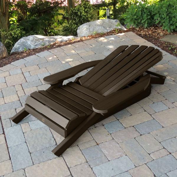 Hamilton Outdoor Folding & Reclining Adirondack Chair - Portable Patio Lounge Chair for Backyard, Poolside & Beach - Weather-Resistant Comfort for Relaxing Outdoors