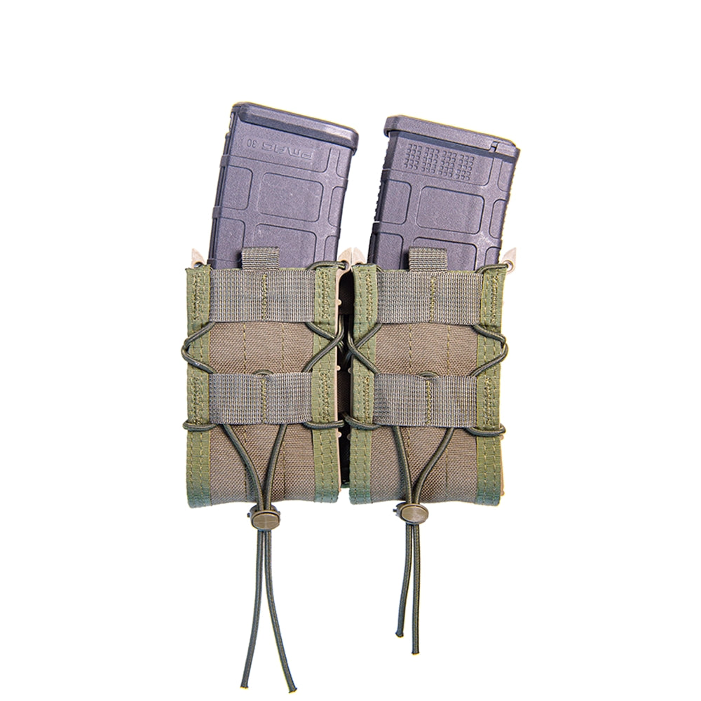 High Speed Gear Double Rifle TACO Magazine Pouch - Durable Tactical Molle Compatible - Made in USA | Perfect for Military, Hunting & Range Shooting