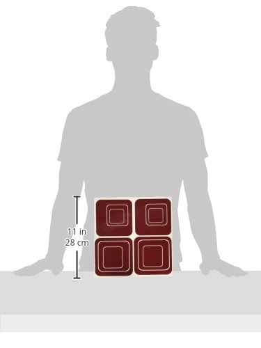 Funky Vinyl Wall Stickers 20-Pack - Burgundy for Home & Office Decor