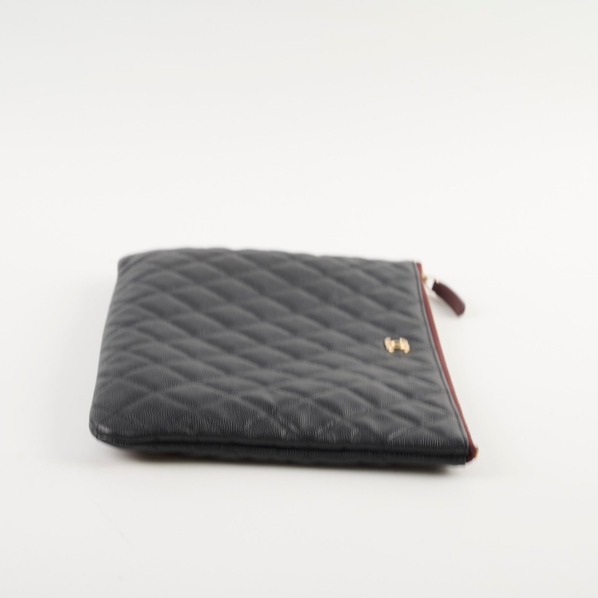 Chanel Caviar Quilted O-Case Clutch Bag in Black | Luxury Designer Crossbody Purse for Women | Perfect for Evening Events, Parties & Special Occasions
