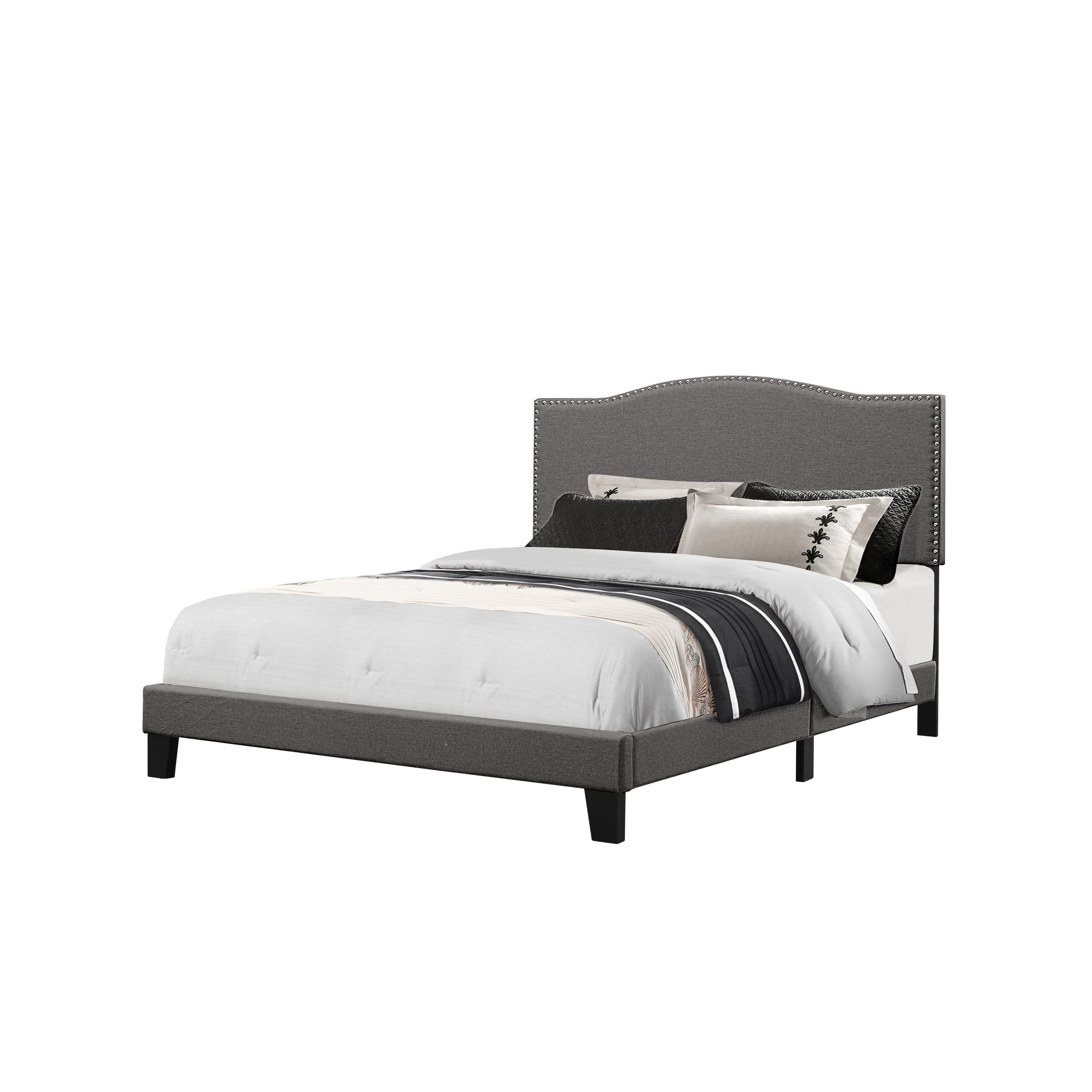 Hillsdale Furniture Kiley Full Size Bed Frame in Stone Finish – Perfect for Modern Bedrooms, Guest Rooms & Cozy Home Decor