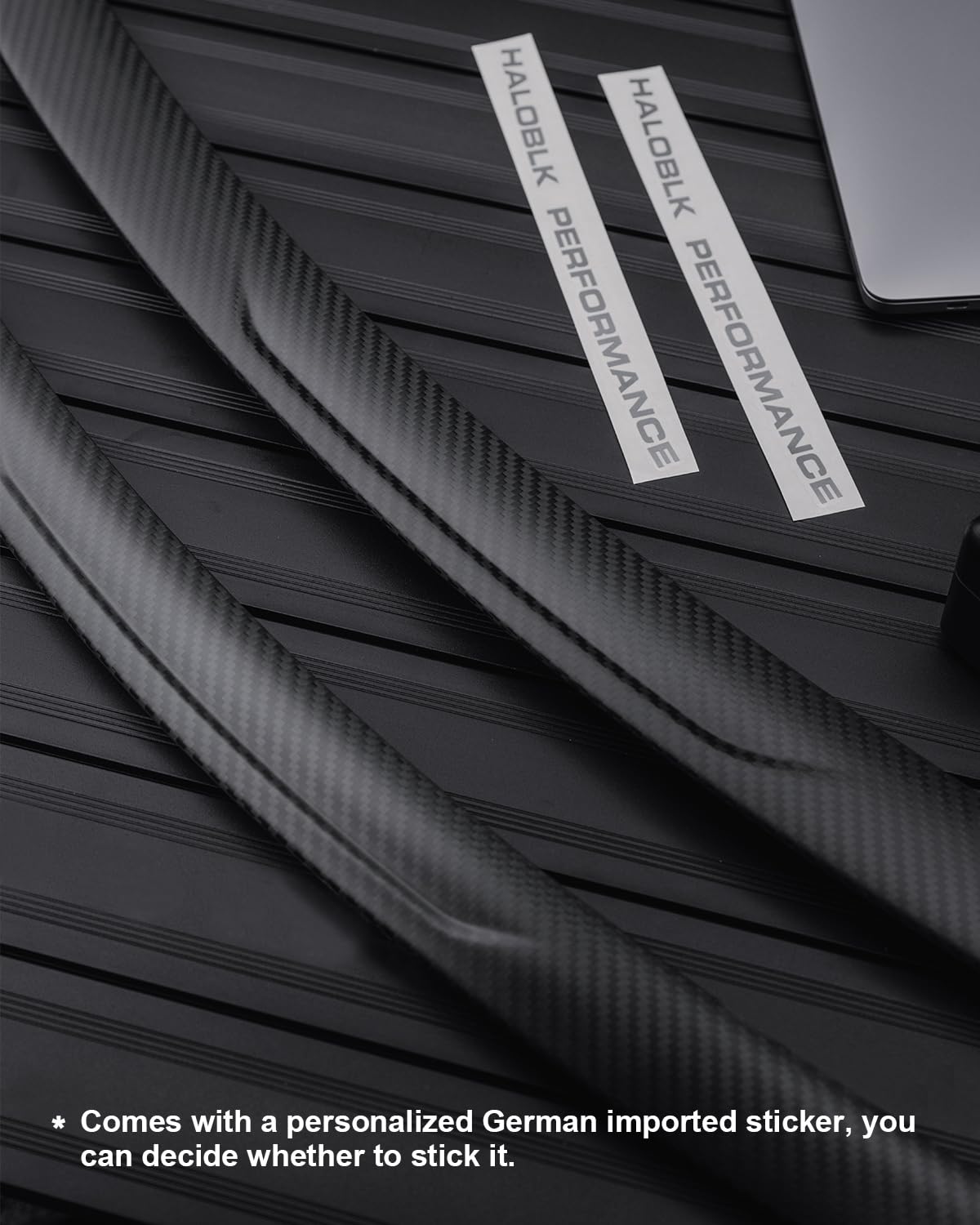HALOBLK Performance Carbon Fiber Spoiler for Tesla Model Y 2020-2024 - Genuine 3K Matte Finish Rear Wing - Lightweight Aerodynamic Upgrade for Enhanced Style & Downforce