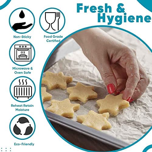 100-Sheet Butter Paper for Baking - Includes 2 Free Sheesham Wood Spatulas (10 Inch) | Non-Stick Parchment Paper for Cakes, Cookies, Roti & Paratha Wrapping | Perfect for Home Baking & Indian Cooking (10x10 Inch)