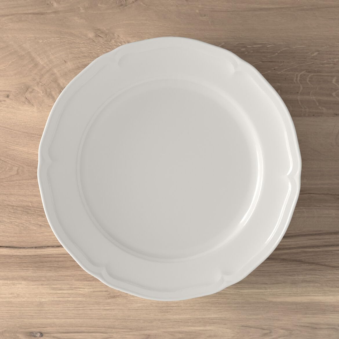 Villeroy & Boch Manoir 18-Piece Dinnerware Set - Premium Porcelain Plates & Bowls, Made in Germany, White - Elegant Table Setting for Fine Dining & Special Occasions