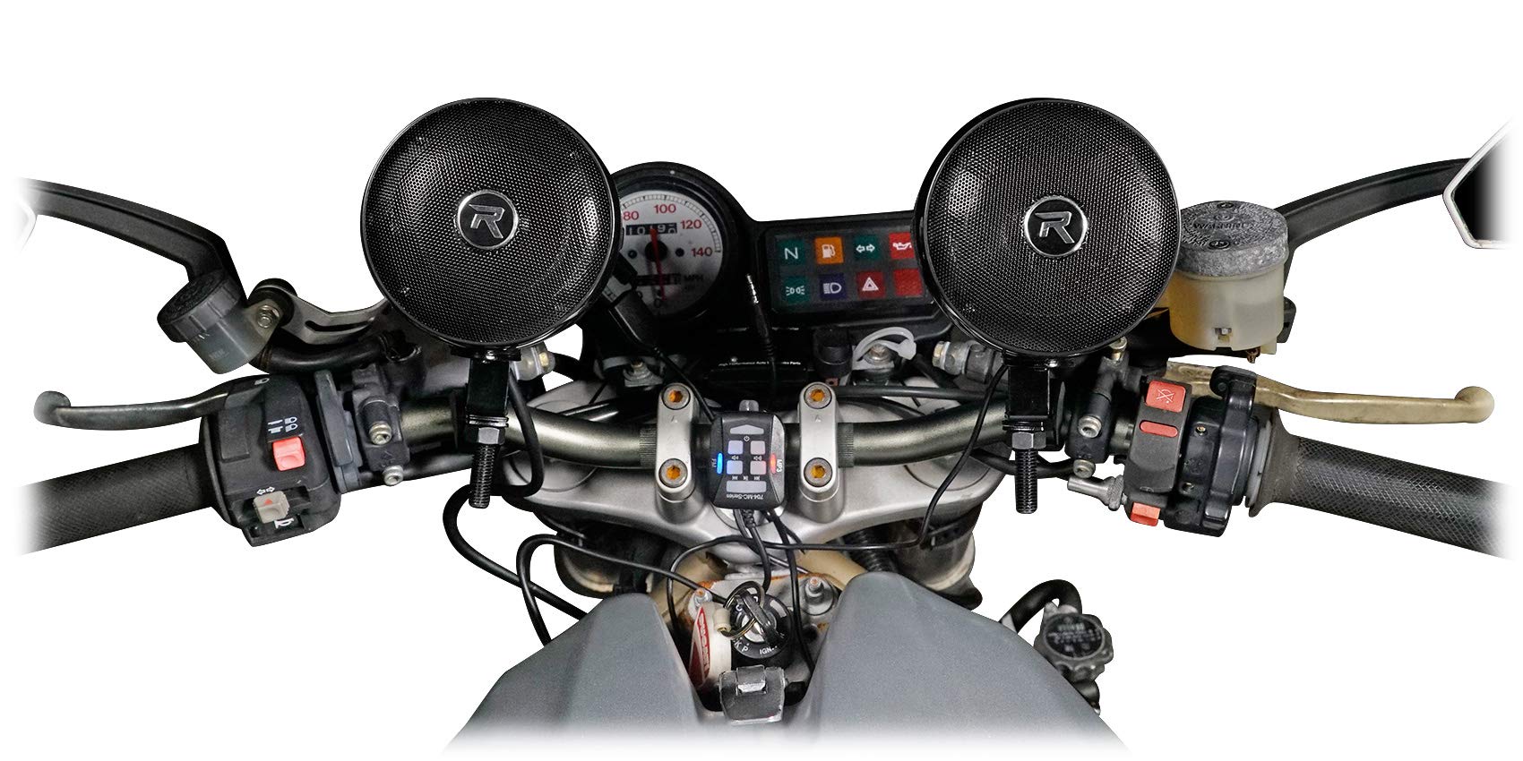 Rockville Bluetooth ATV Audio System with Handlebar Speakers - Compatible with Can-Am Renegade - Waterproof & Durable Off-Road Sound System - Perfect for Trail Riding, Hunting & Outdoor Adventures