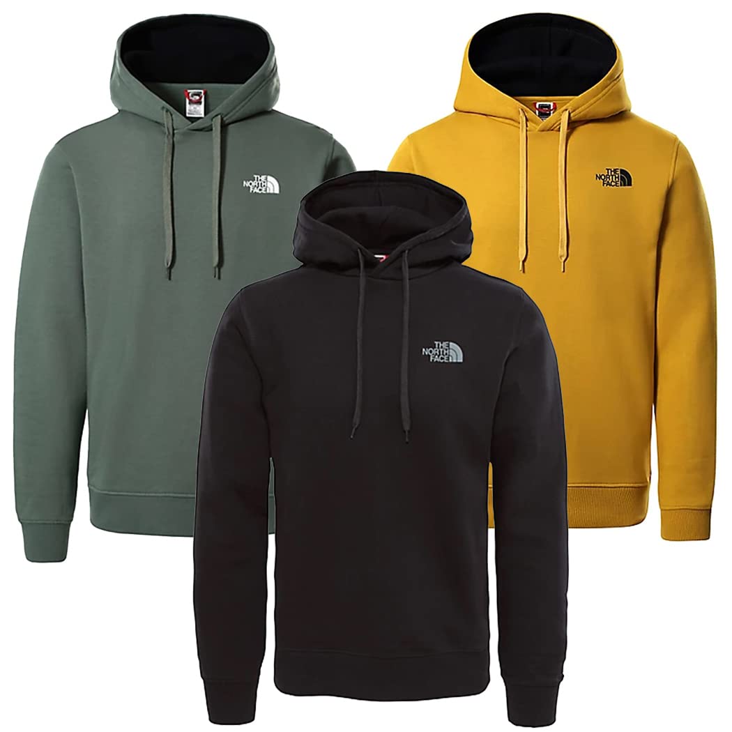 The North Face Men's Seasonal Drew Peak Hoodie - Black/Black, Size S | Lightweight Fleece Pullover for Hiking, Camping & Outdoor Activities