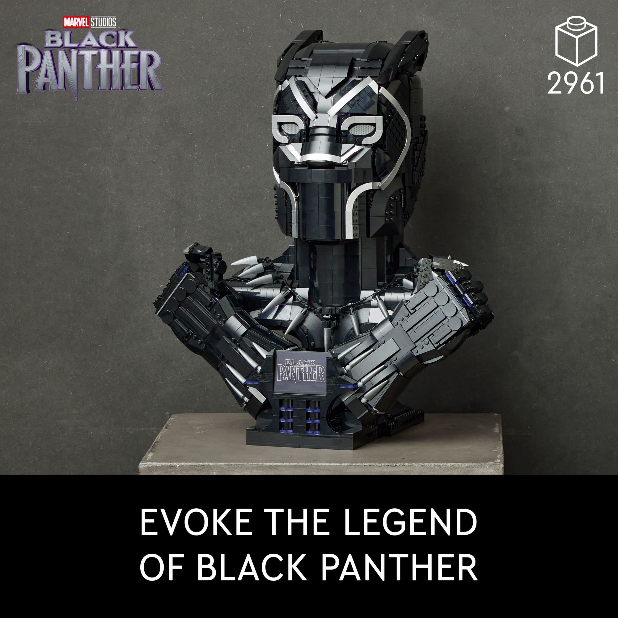LEGO Marvel Black Panther King T'Challa Building Set 76215 - Wakanda Forever Collectible Superhero Model Kit for Adults & Teens | Avengers Infinity Saga Display Piece | Perfect for Marvel Fans & Collectors