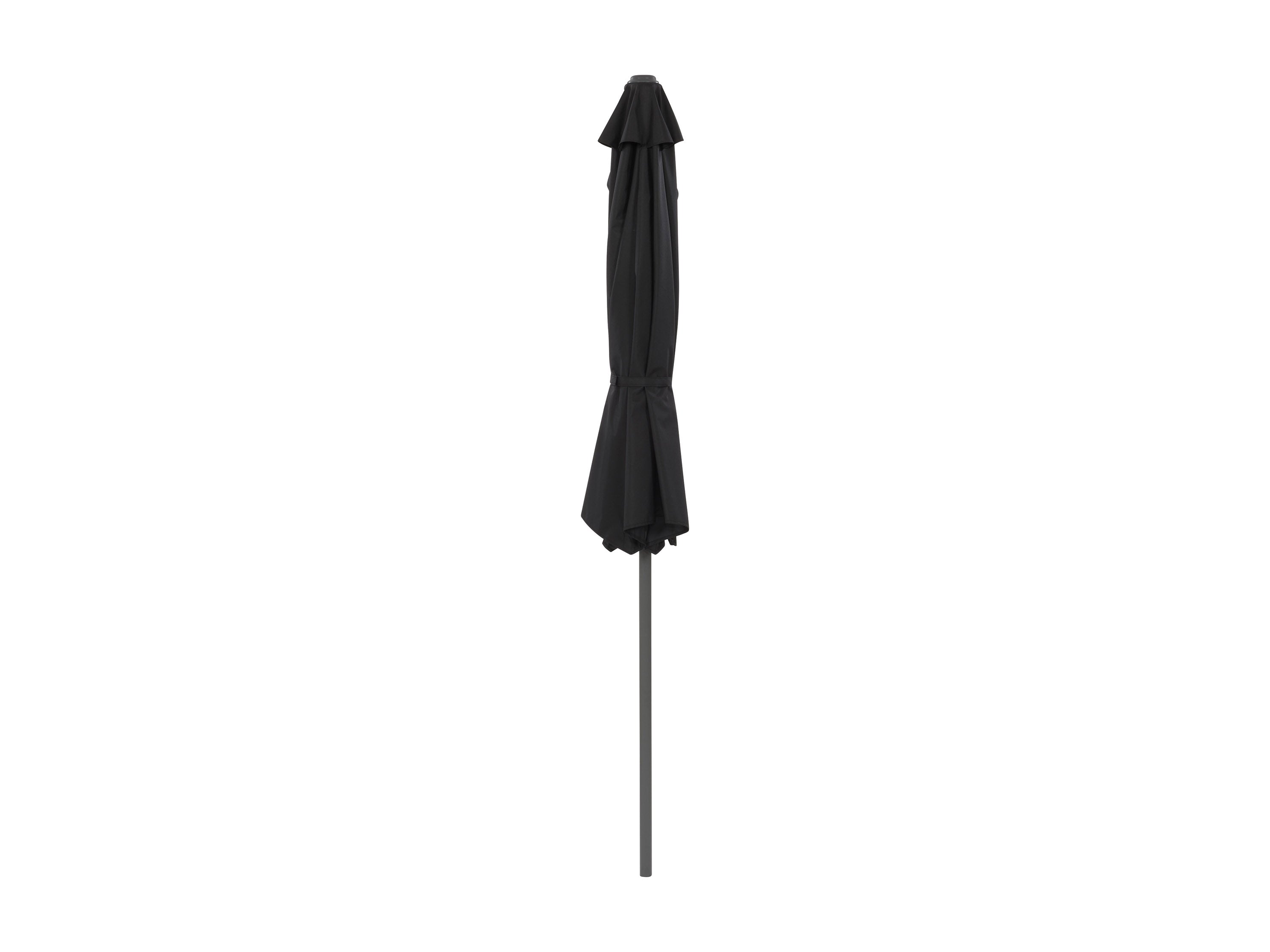 8.5ft Black Half Umbrella - Large Outdoor Patio Umbrella for Garden, Poolside & Backyard - UV Protection & Wind Resistant