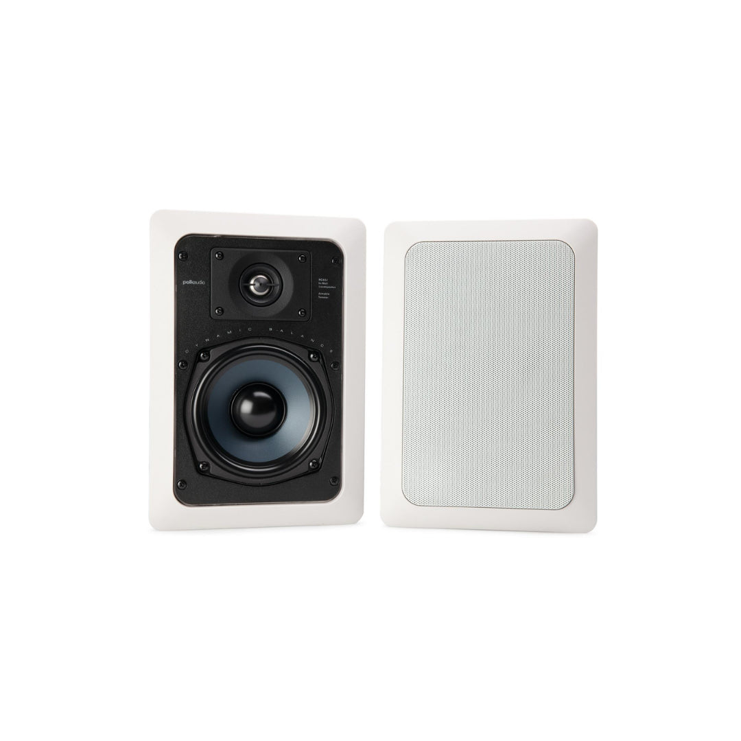 Polk Audio RC55i In-Wall Speakers (Pair) - High-Quality Home Theater & Surround Sound System for Living Room, Bedroom & Office