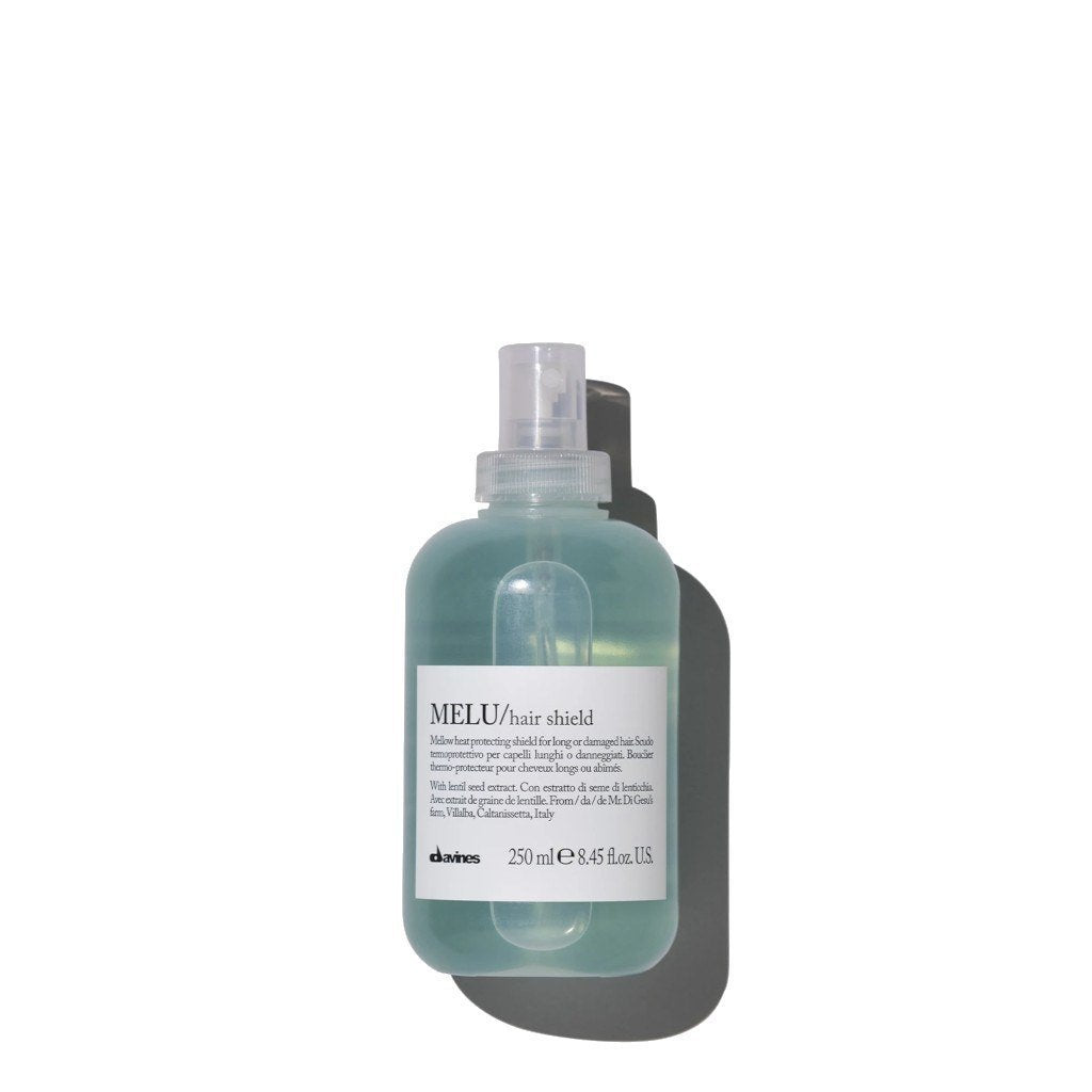 Davines Essential MELU Hair Shield 250ml - Heat Protectant Spray for Damaged Hair - Perfect for Styling, Blow Drying & Flat Ironing