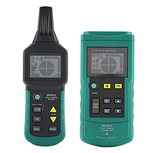 High-Precision Underground Cable Locator & Pipe Detector - AC/DC Wire Tracker for Easy Cable Location | Professional Cable Finder Tool for Electricians & Utility Workers | Perfect for Construction Sites, Home Renovations & Infrastructure Maintenance