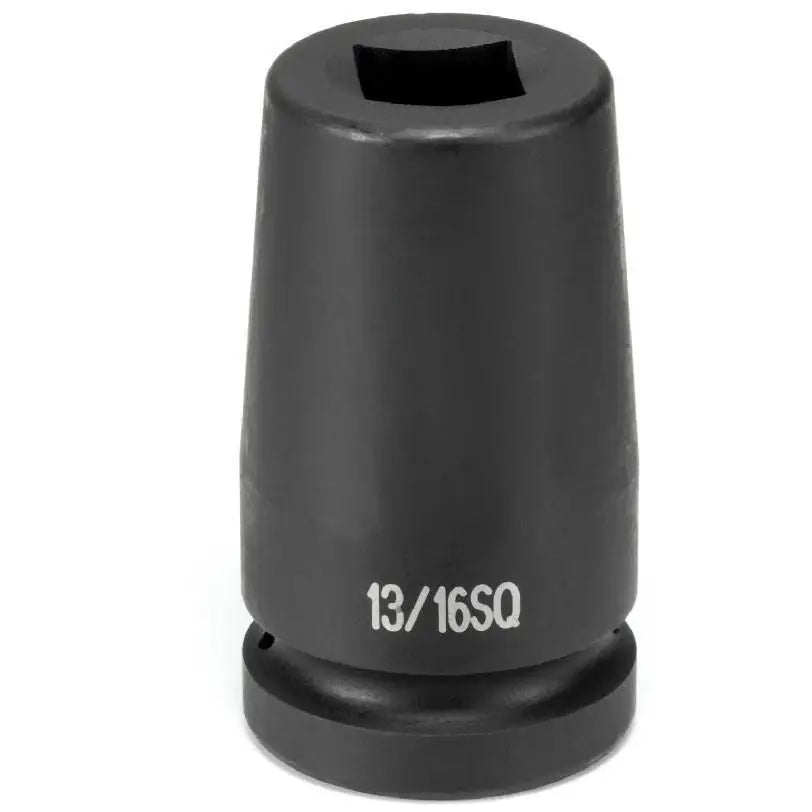 GP 1 Drive x 13/16 Deep Length Square Socket (4 Point) - Heavy Duty Impact Socket for Automotive Repair & Machinery Maintenance