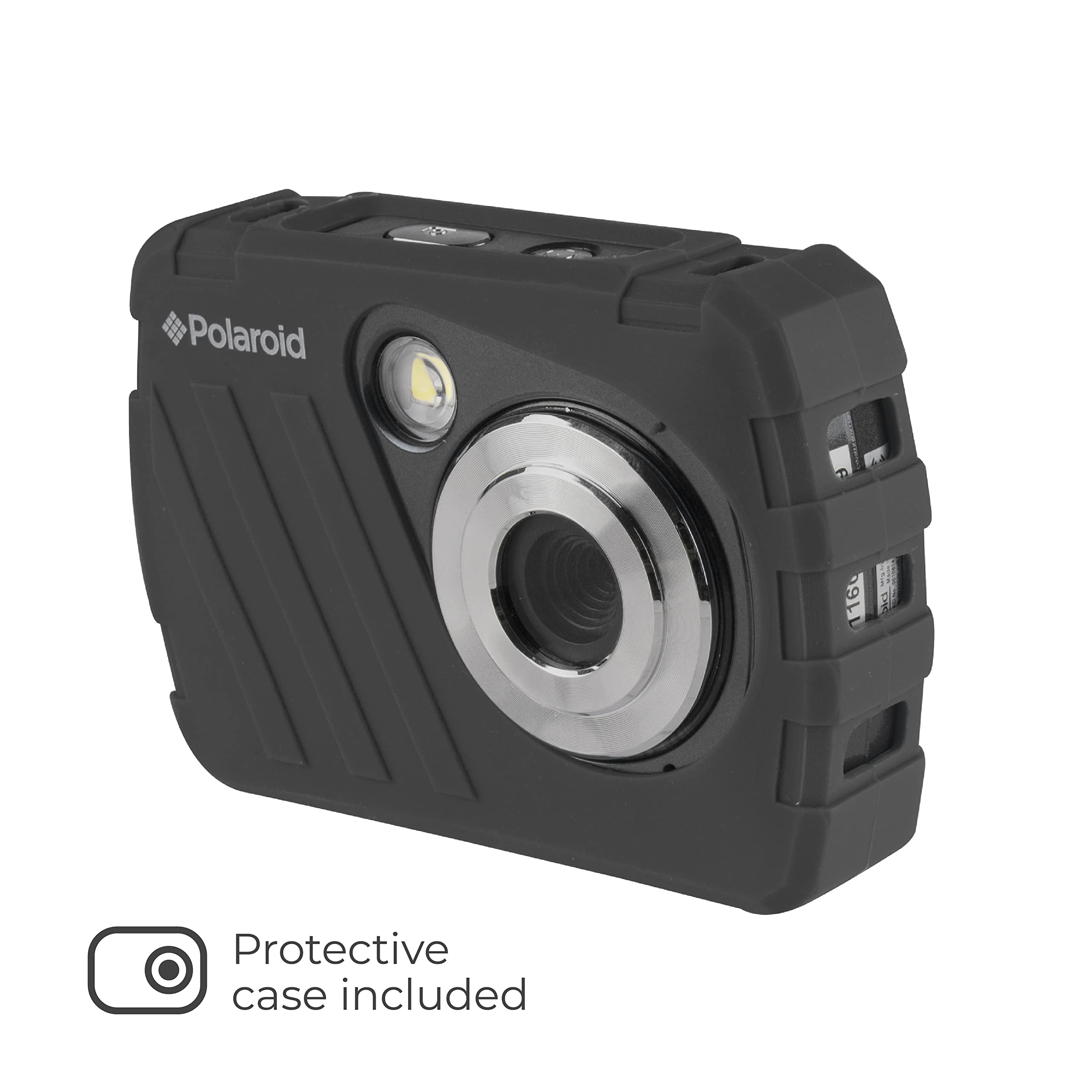 Polaroid IS048 16MP Waterproof Digital Camera - Compact, Lightweight, Portable Instant Sharing Action Camera for Travel, Sports & Outdoor Adventures (Black)
