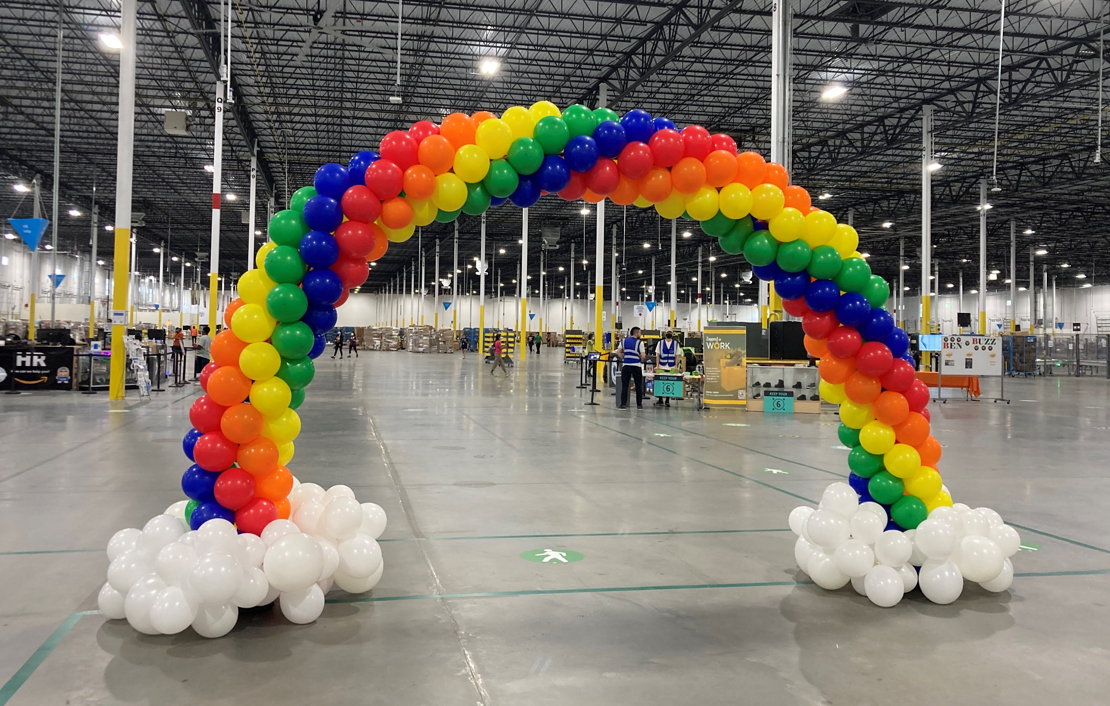 Rainbow Pride Arch Decor - Colorful LGBTQ+ Party Backdrop for Pride Month Celebrations, Parades, Weddings & Home Decor