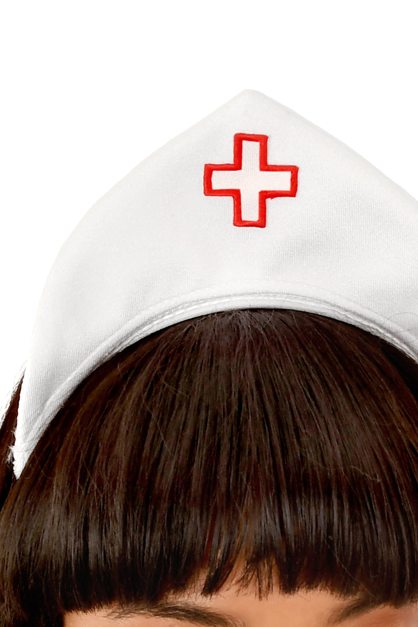 Nasty Nurse Costume Hat - Halloween Role Play Accessory for Adults, Cosplay & Themed Parties