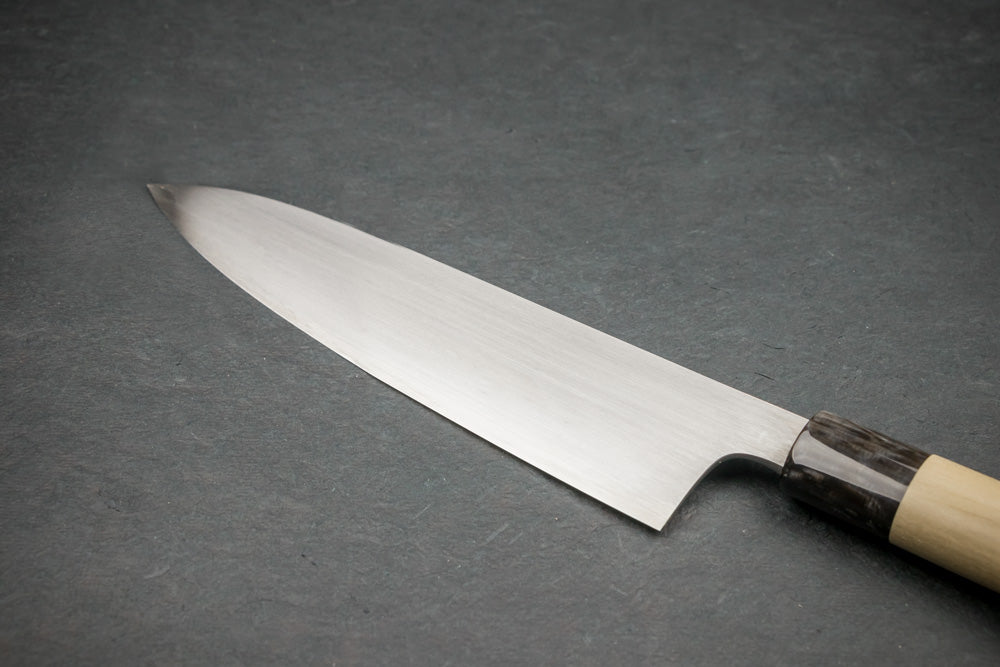 Premium Shigefusa Kasumi Gyuto 210mm Japanese Chef Knife - High Carbon Steel, Razor Sharp Blade for Sushi, Meat, and Vegetable Cutting - Perfect for Professional Chefs & Home Cooking Enthusiasts