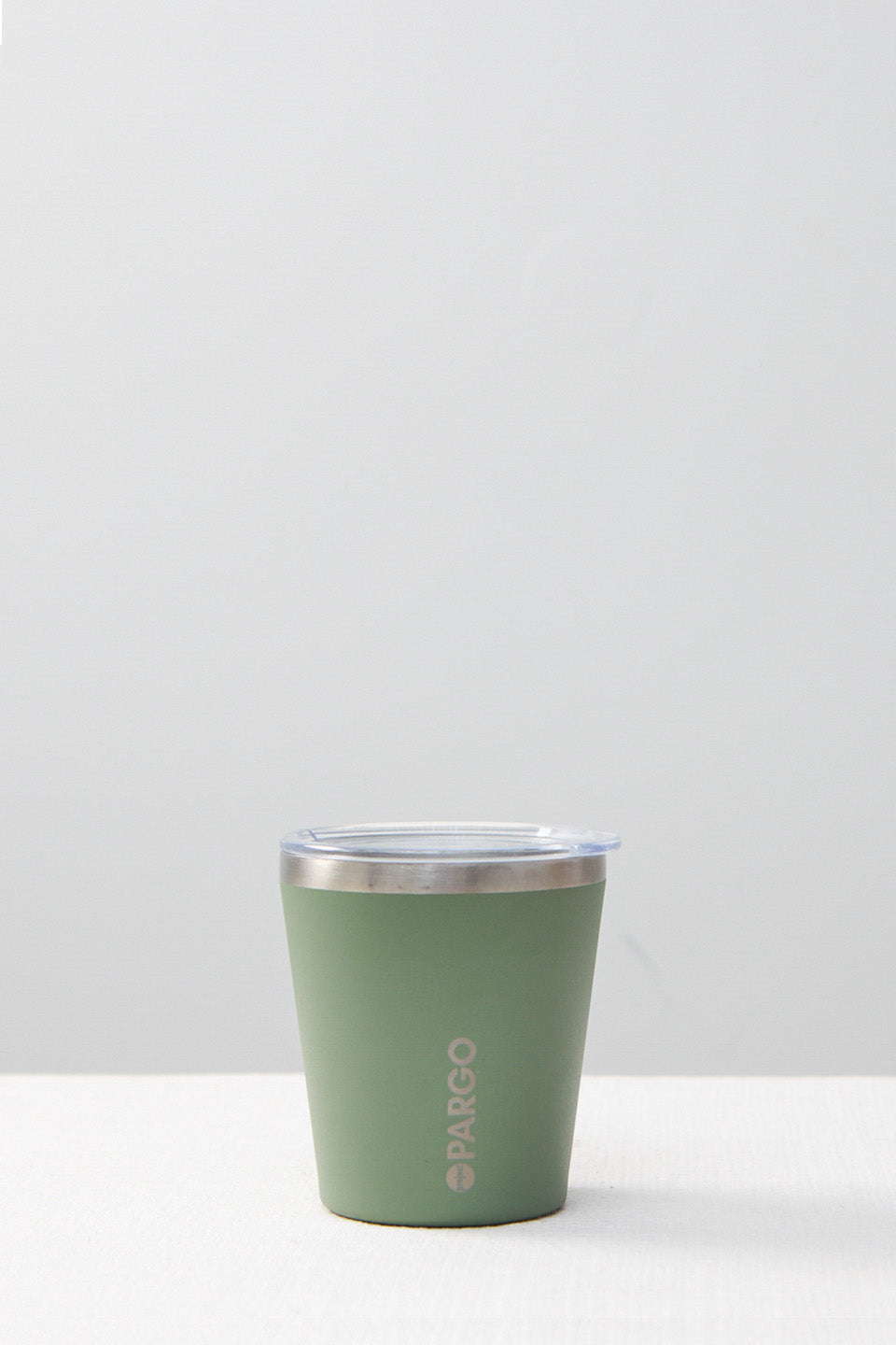 Insulated Eucalypt Green 8oz Coffee Cup - Reusable Travel Mug for Hot & Cold Drinks - Perfect for Office, Commuting, and Outdoor Adventures