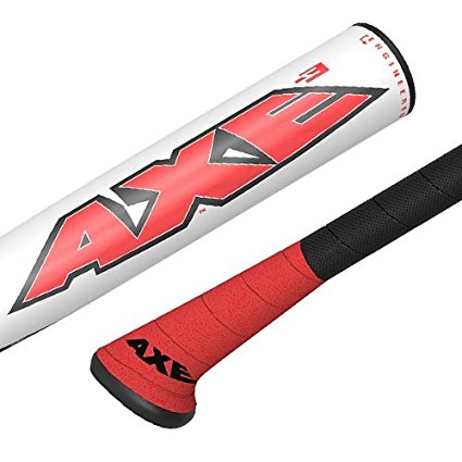 New Baden Axe Avenge Composite L140A BBCOR Baseball Bat - White/Red - High Performance for Youth & Adult Players - Perfect for Games, Practice & Training