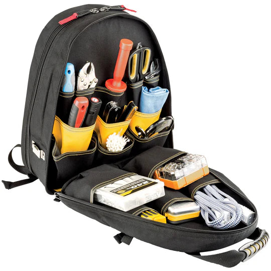 17 Inch Tech Tool Backpack - Durable Laptop Backpack for Men & Women with USB Charging Port - Perfect for Work, Travel & School