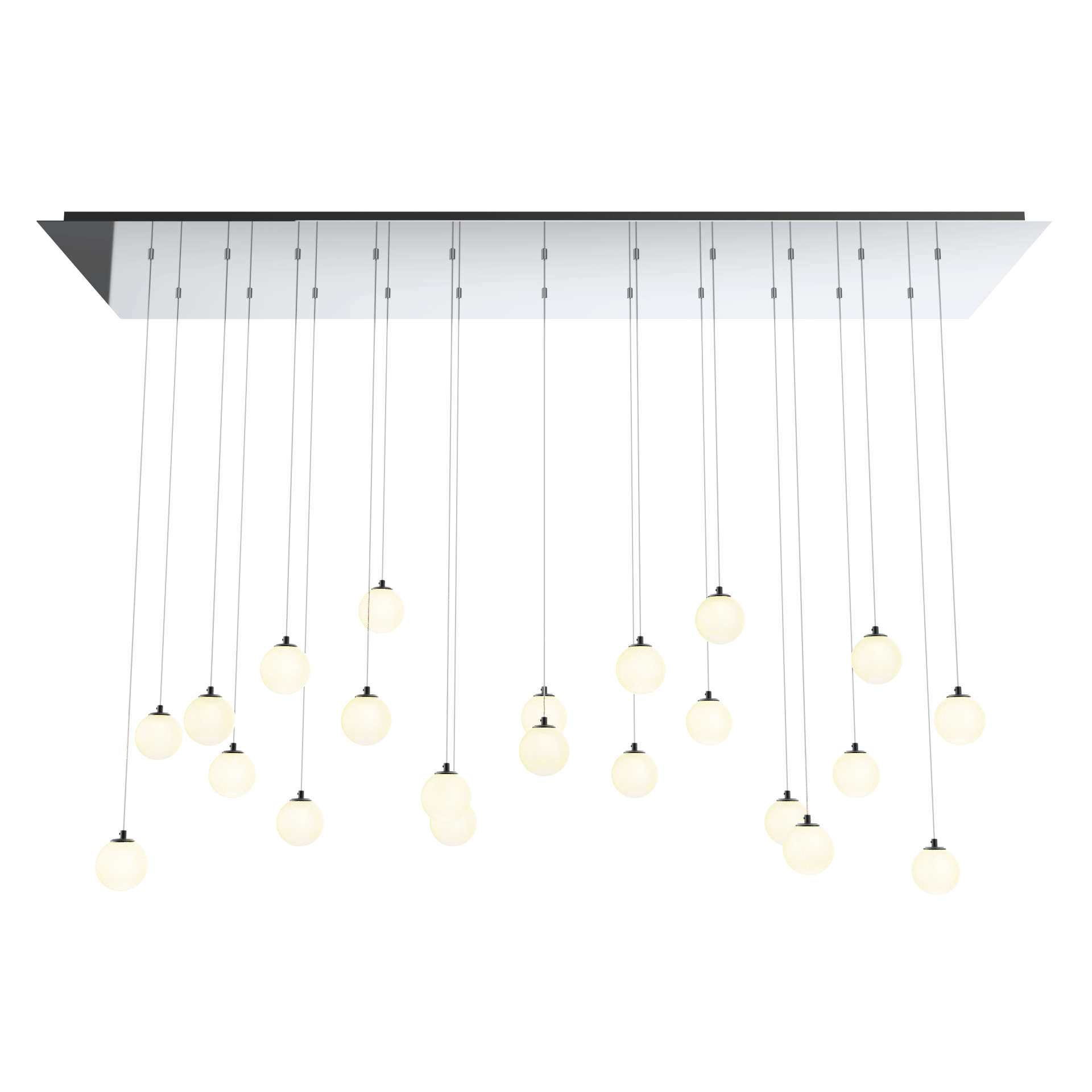 Custom Cascade LED Pendant Light - Modern Dimmable Chandelier for Dining Room, Bedroom & Living Room Decor | Energy Efficient Hanging Fixture with Adjustable Height