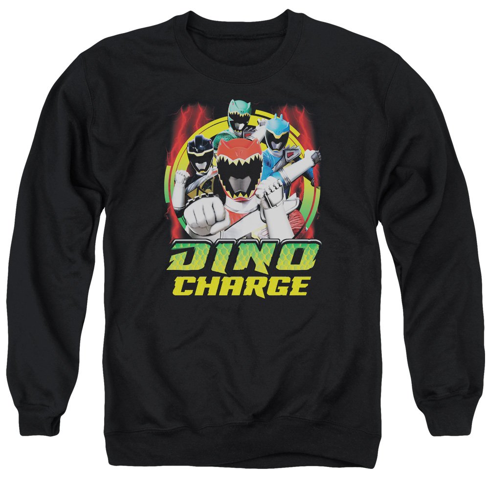 Power Rangers Dino Lightning Unisex Adult Crewneck Sweatshirt for Men & Women - Casual Wear, Cosplay & Fan Merchandise for TV Show Enthusiasts