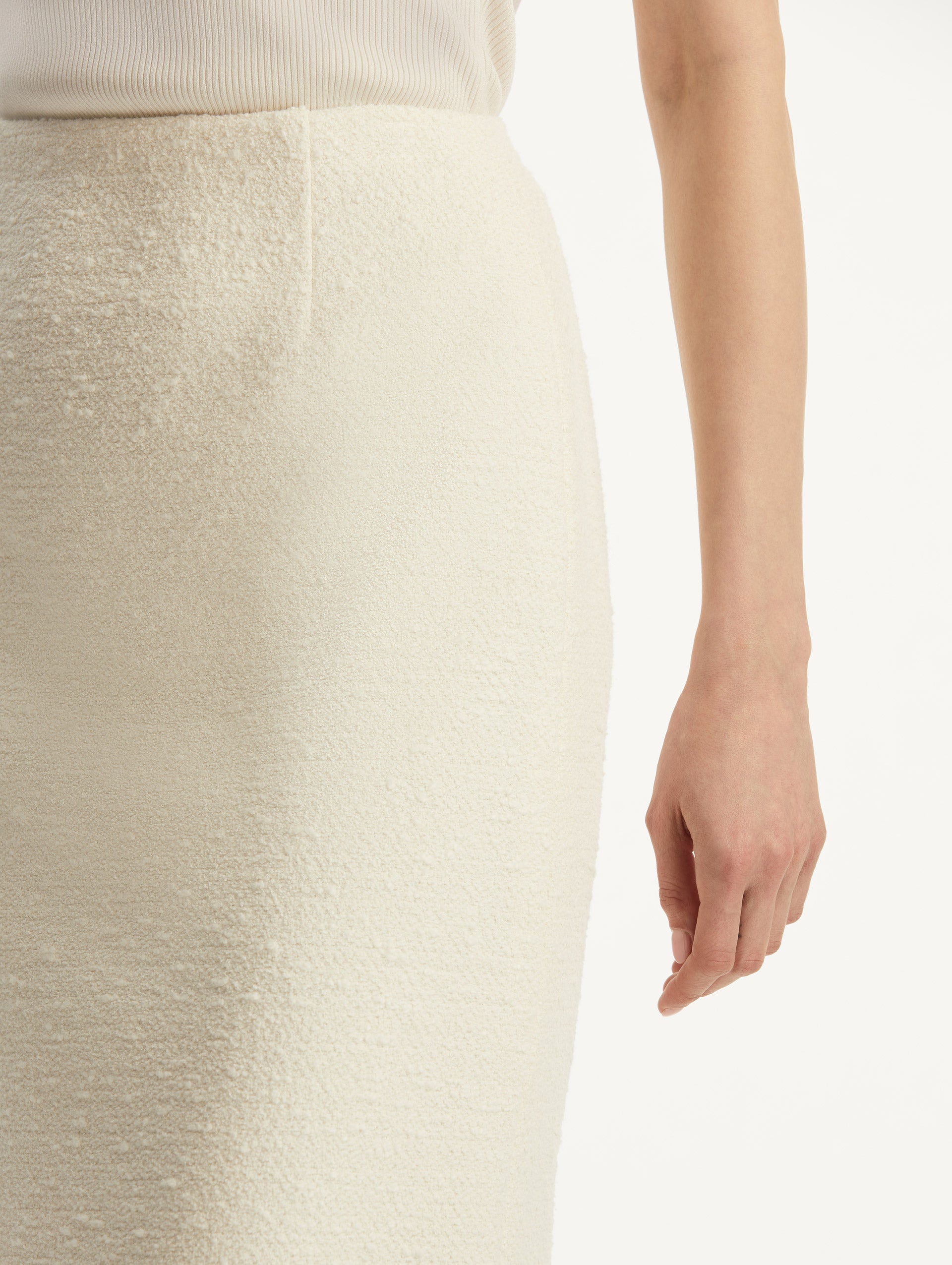 Elegant Tweed Pencil Skirt for Women - Classic High Waist Office Work Skirt - Perfect for Business Attire, Cocktail Parties & Formal Events