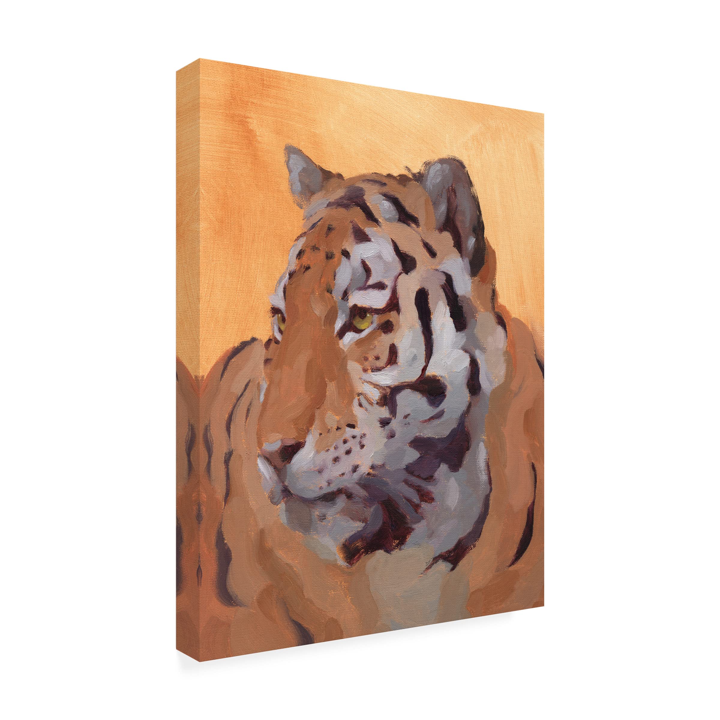 Trademark Fine Art 'Lord of the Jungle II' Canvas Wall Art by Jacob Green - Stunning Wildlife Painting for Living Room, Bedroom & Office Decor