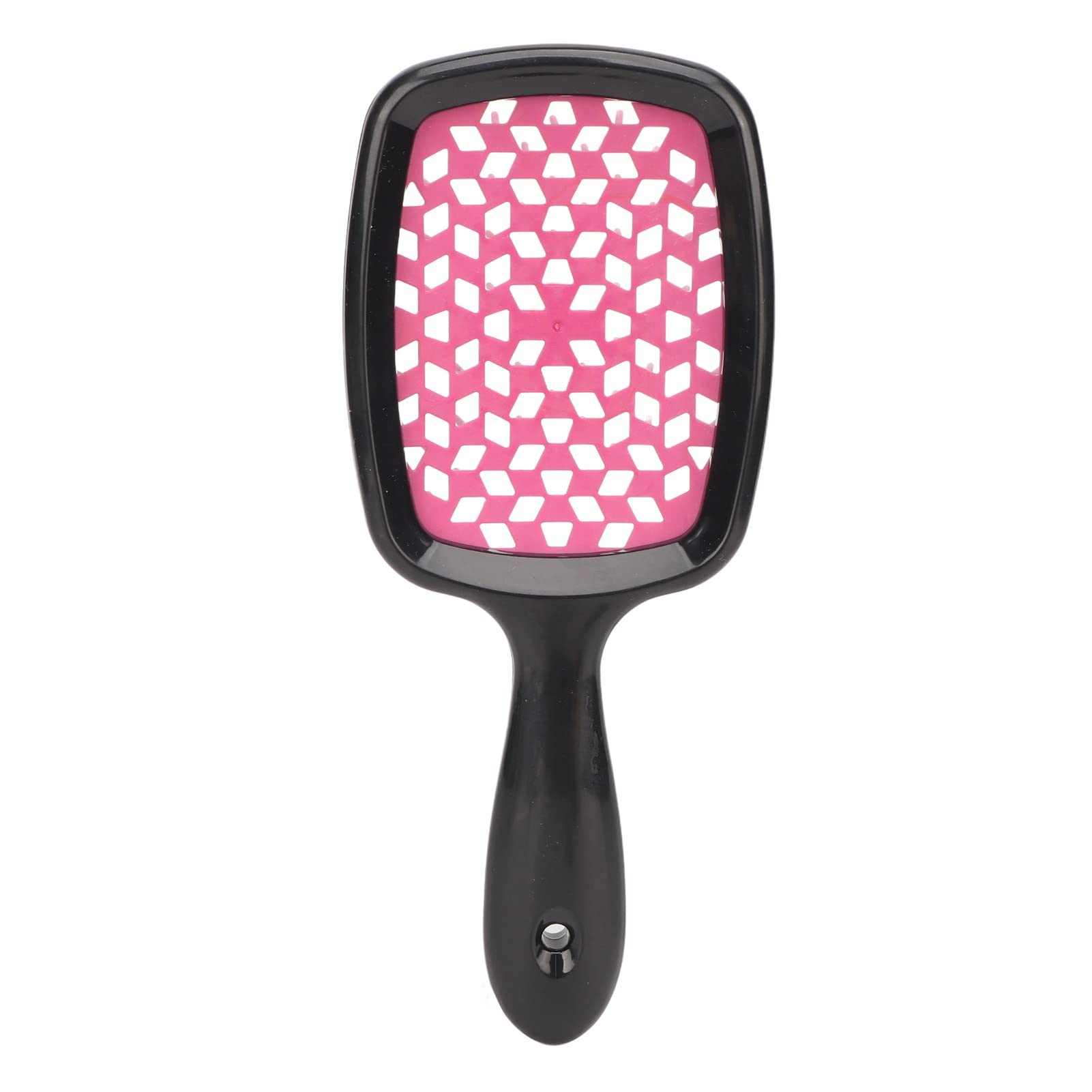 EXCLUZO Vent Paddle Hair Brush with Mellow Teeth - Detangling & Massaging Hairbrush for Wet & Dry Hair - Professional Ergonomic Design for Blow Drying (Rose Red) - Perfect for Salon, Home & Travel Use