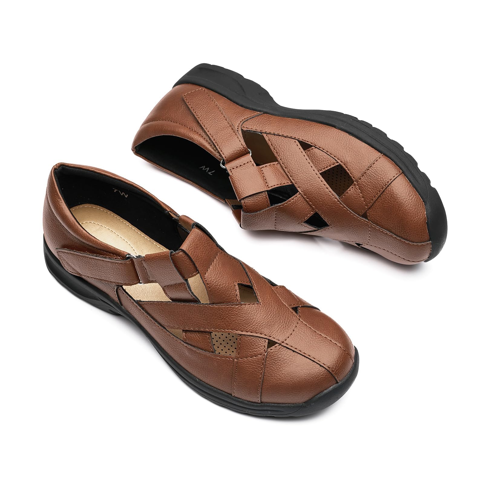 VERDASCO Women's Wide Width Loafers - Comfortable Casual Flats & Sandals for Work, Travel & Everyday Wear - Classic Dressy Slip-On Shoes for Women