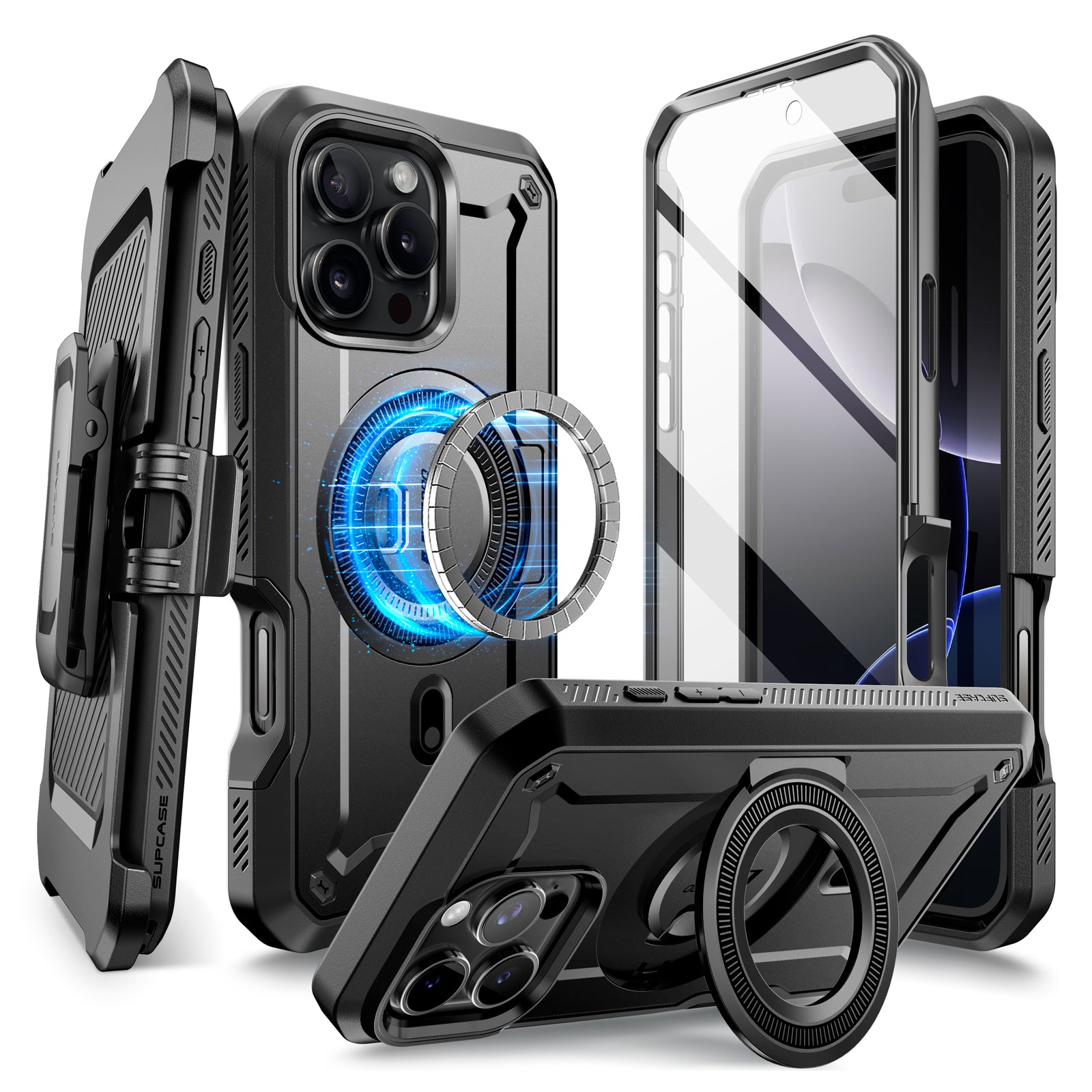 iPhone 16 Pro Max 6.9 Inch Unicorn Beetle PRO MAG Rugged MagSafe Case - Gun Metal | Shockproof Protective Cover with Magnetic Compatibility | Perfect for Outdoor Adventures & Daily Use
