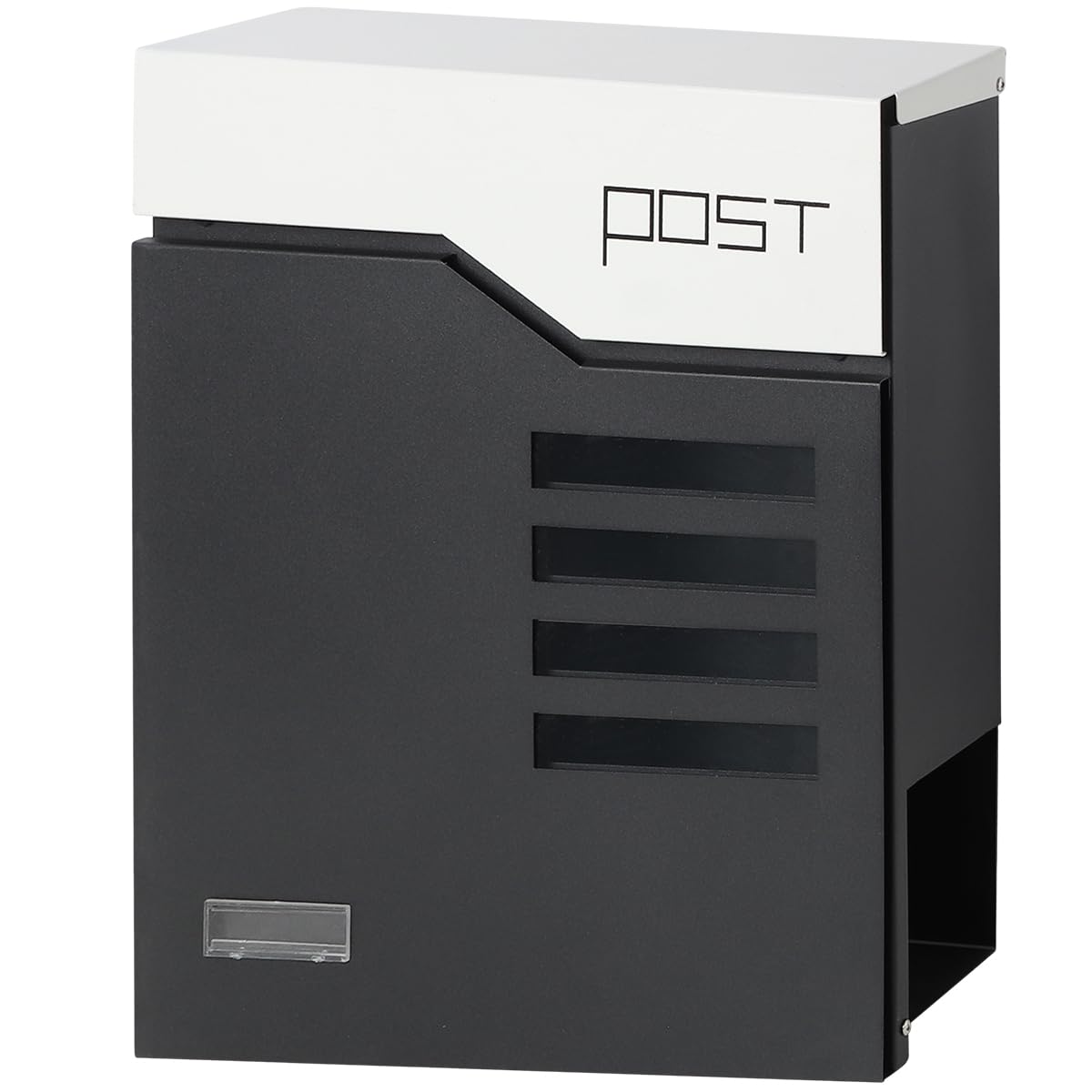Lovndi Large Capacity Wall Mounted Mailbox with Key Lock - Secure Outdoor Locking Mailbox (938 White) for Home, Apartment & Office Use