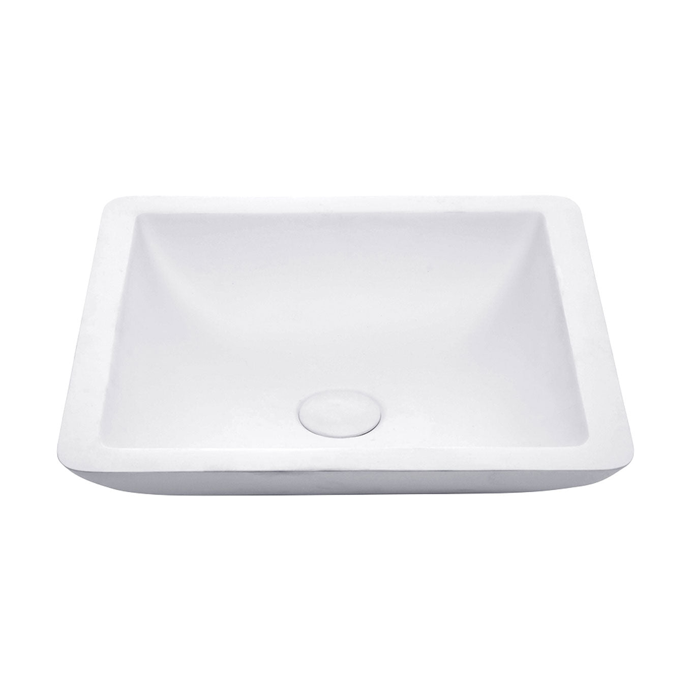 Fienza CSB02 Classique 420mm White Matte Solid Surface Bathroom Sink - Modern Above Counter Basin for Vanity, Powder Room & Guest Bath Installation