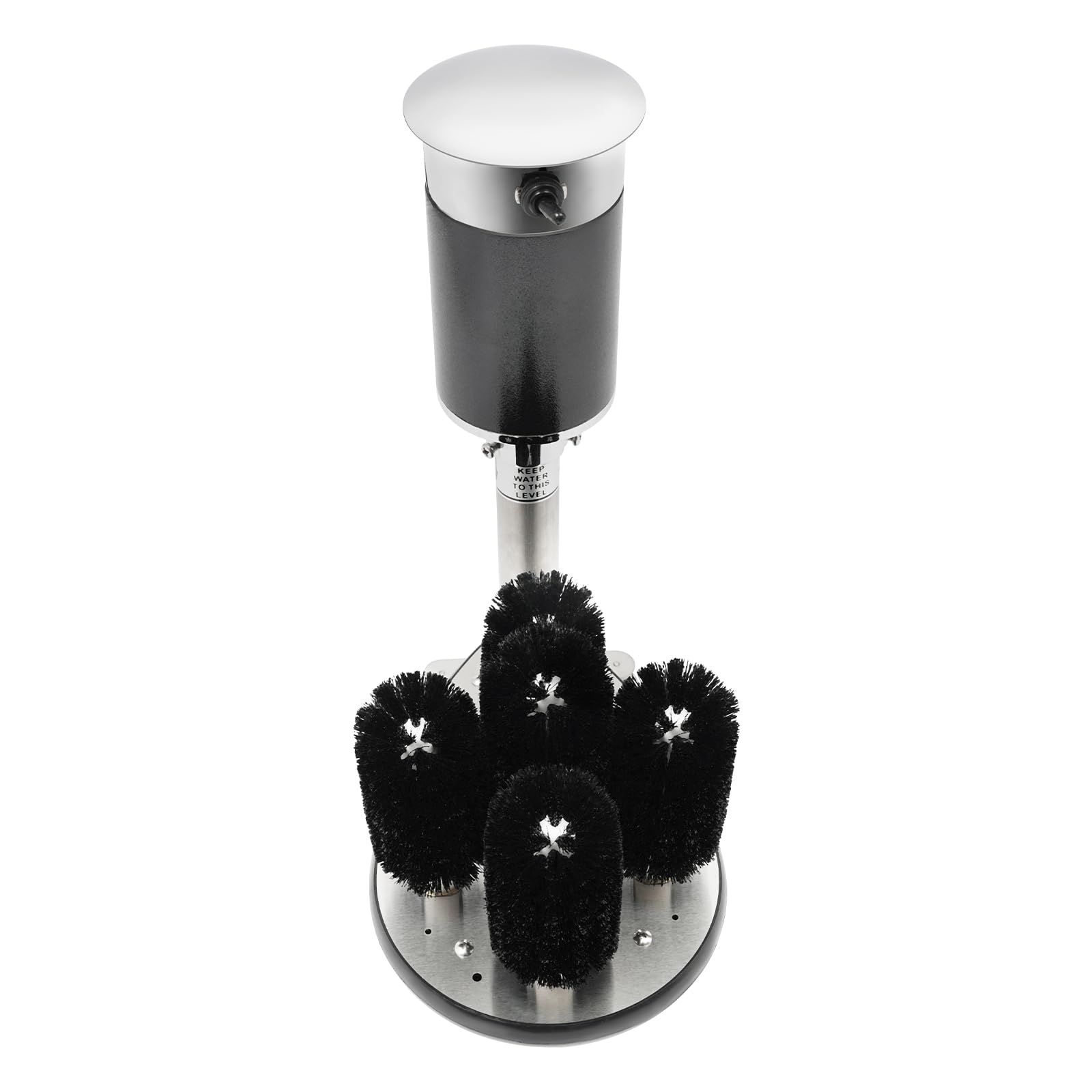 Commercial Electric Glass Washer Machine - 250W High-Speed Wine Glass & Bottle Cleaner with 5 Cup Brushes, 1200 Cups/Hour for Bars, Restaurants, Hotels, Wineries - Perfect for Fast, Hygienic Glassware Cleaning in High-Volume Settings