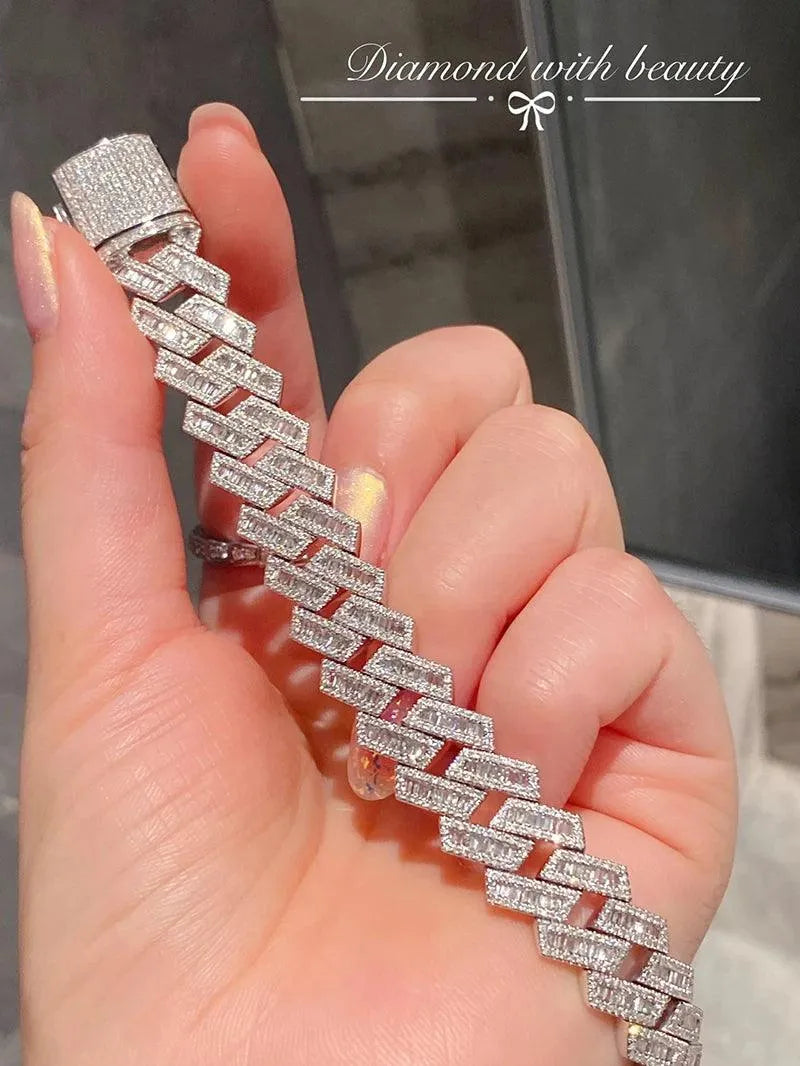 18K White Gold Diamond Bracelet for Women - 6.3 Carat Natural Real Diamonds Luxury Wedding Jewelry - Perfect for Bridal, Anniversary & Special Occasion Gifts