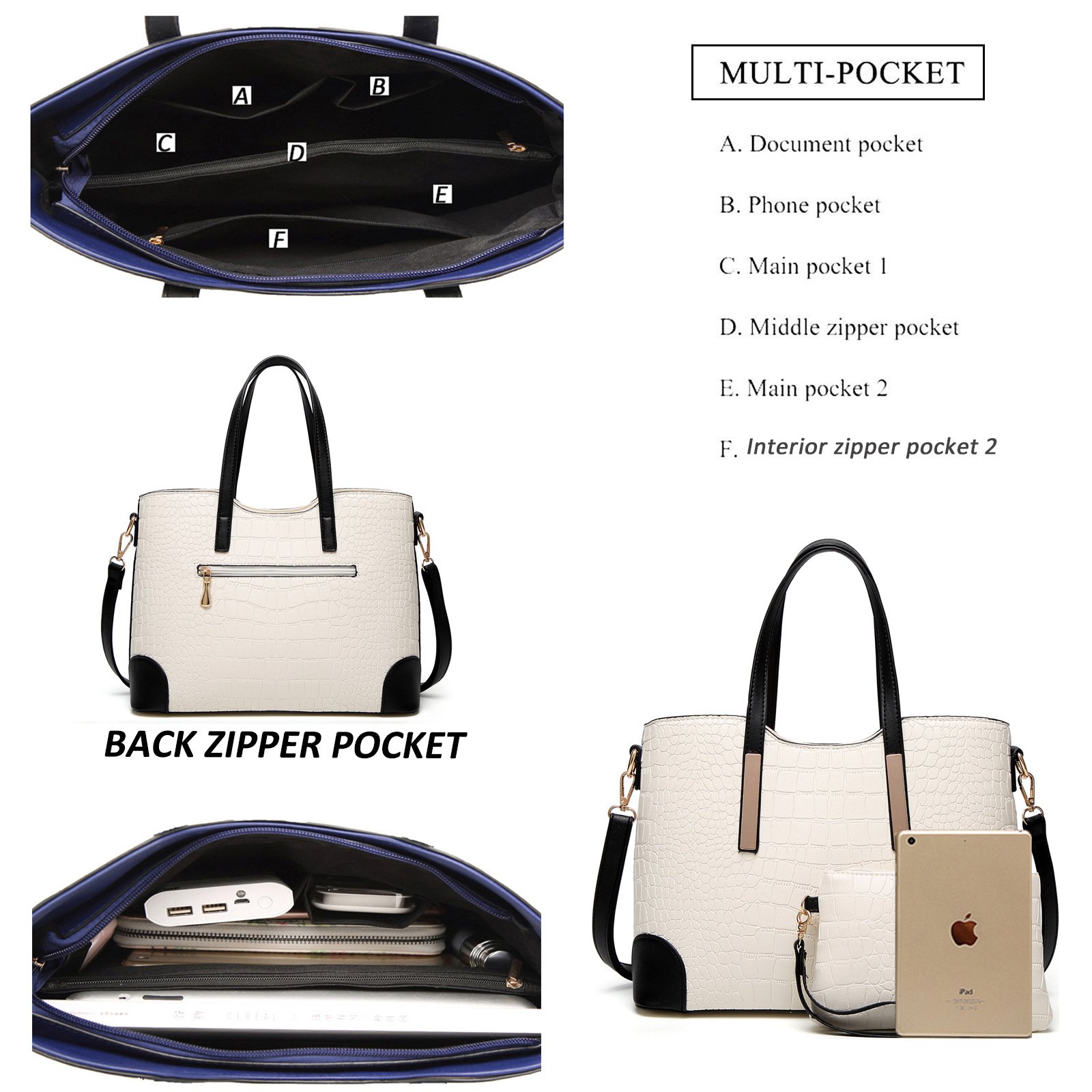 Stylish SYKT Women's Purses & Handbags - Satchel, Shoulder Tote Bags with Matching Wallets | Perfect for Work, Travel & Everyday Use